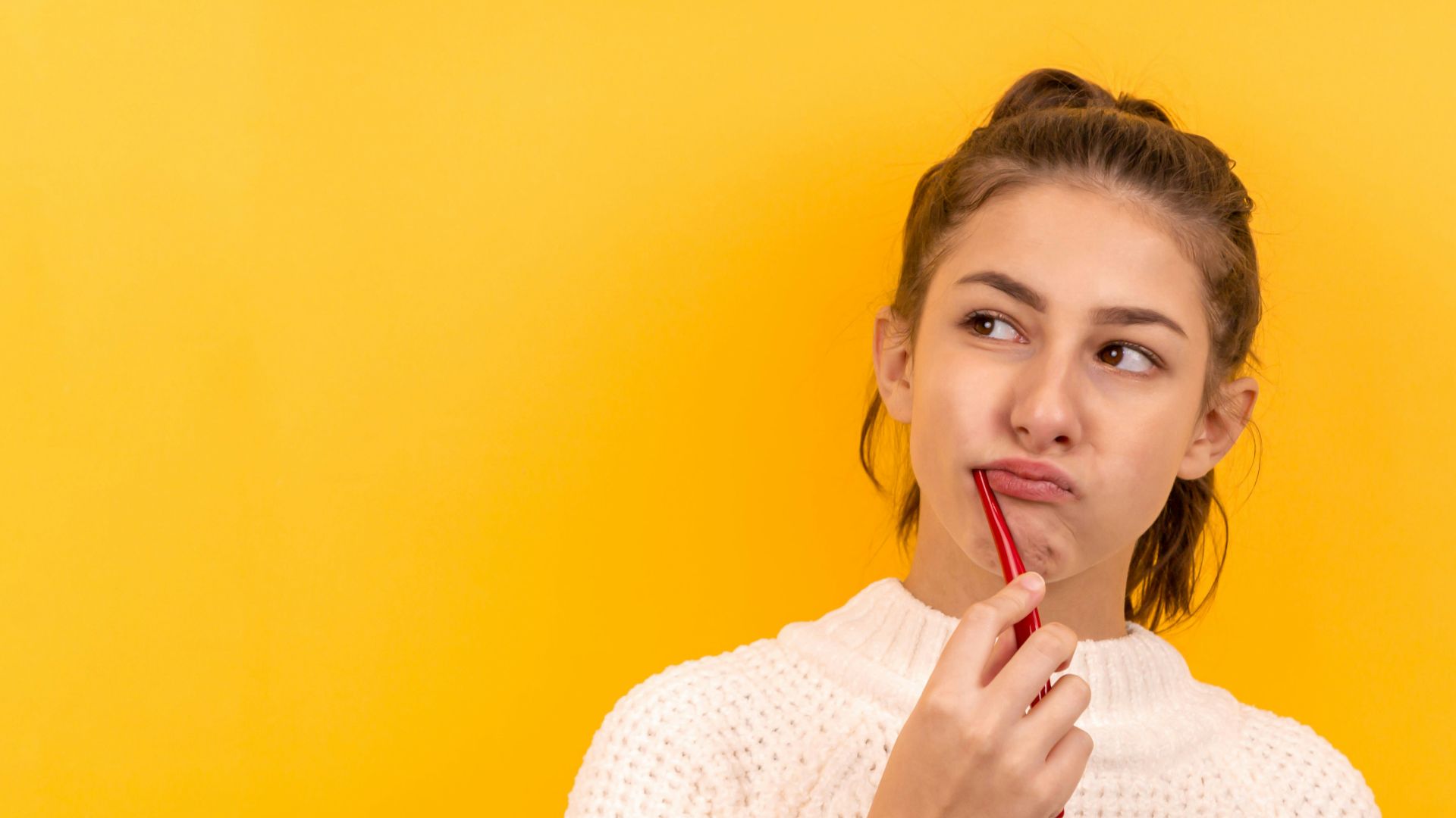 woman in white and black checkered dress shirt