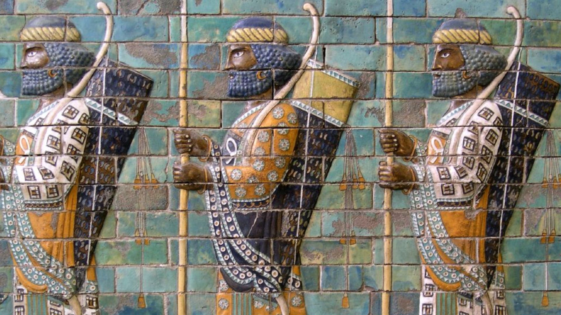 File:Persian warriors from Berlin Museum.jpg