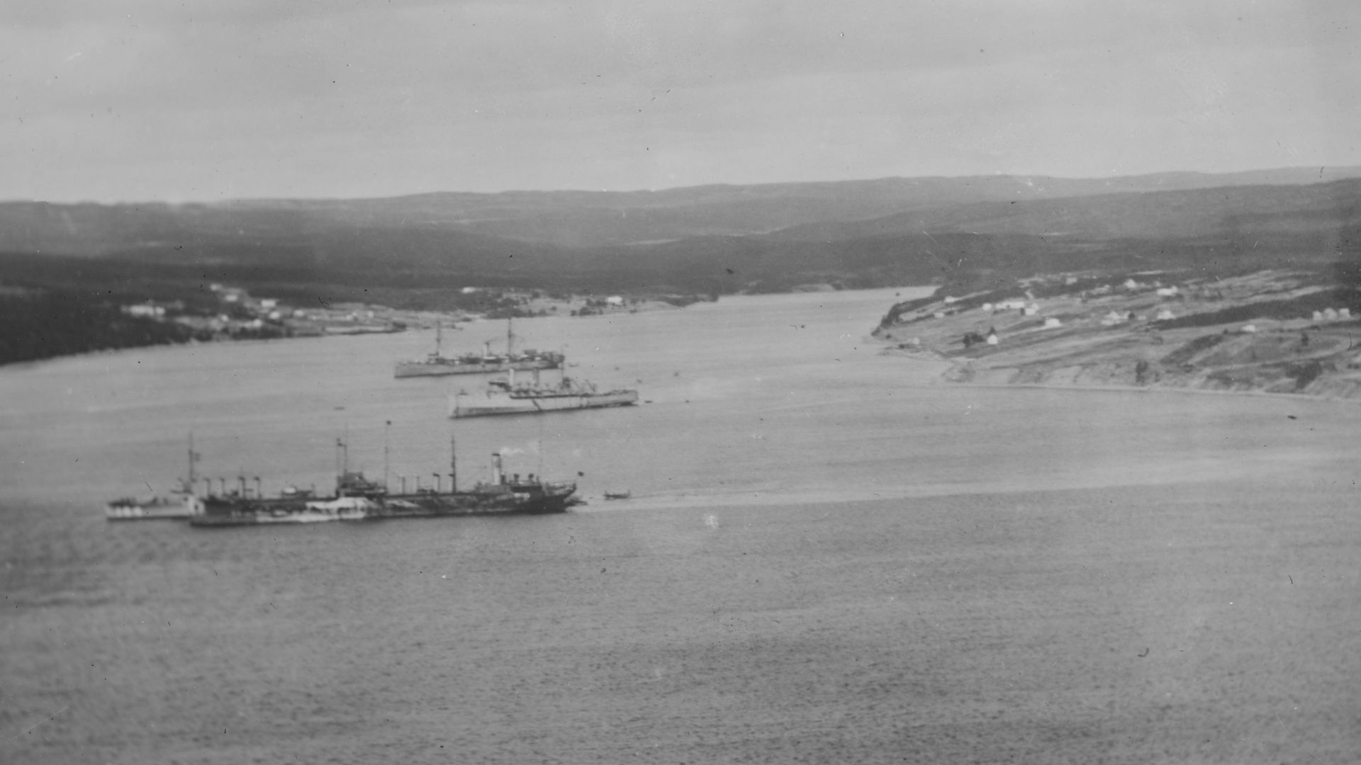 File:US Navy ships Trepassey Bay c1919.jpg