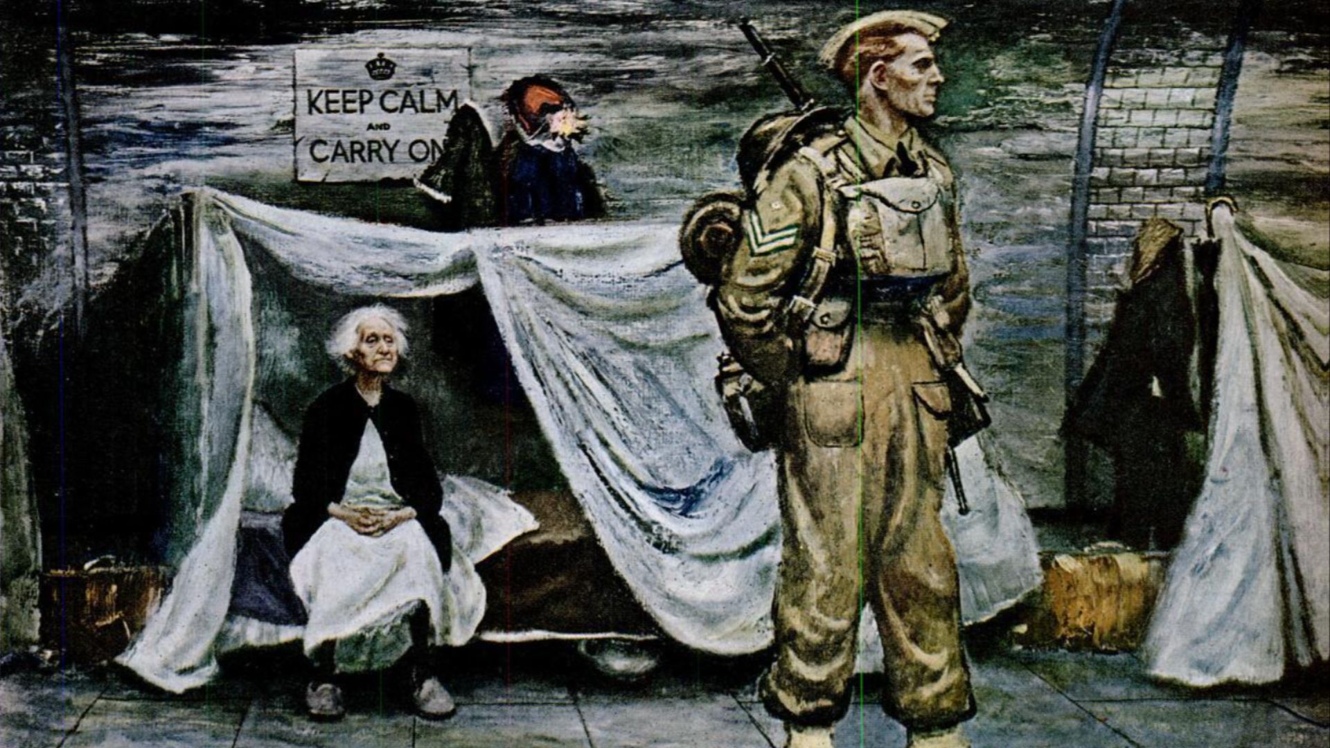 File:Keep calm and carry on painting.png