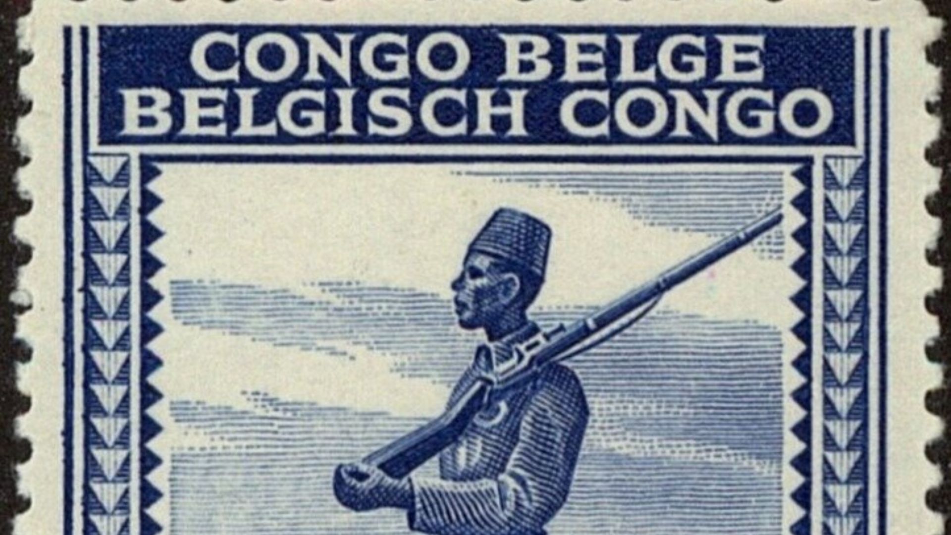 File:Stamp of Belgian Congo - 1942 - Colnect 285412 - Soldier - inscribed - Congo Belge Belgisch Congo.jpeg