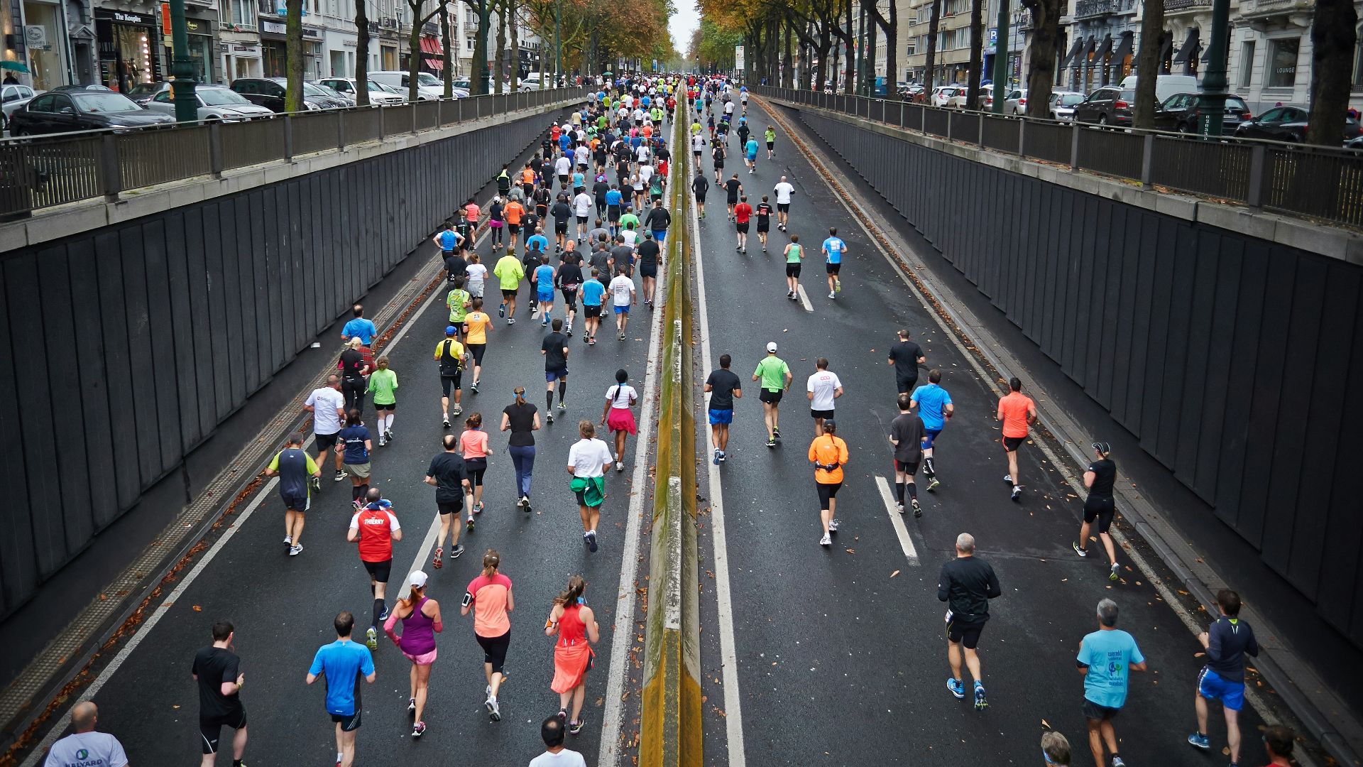 people running on road during daytime
