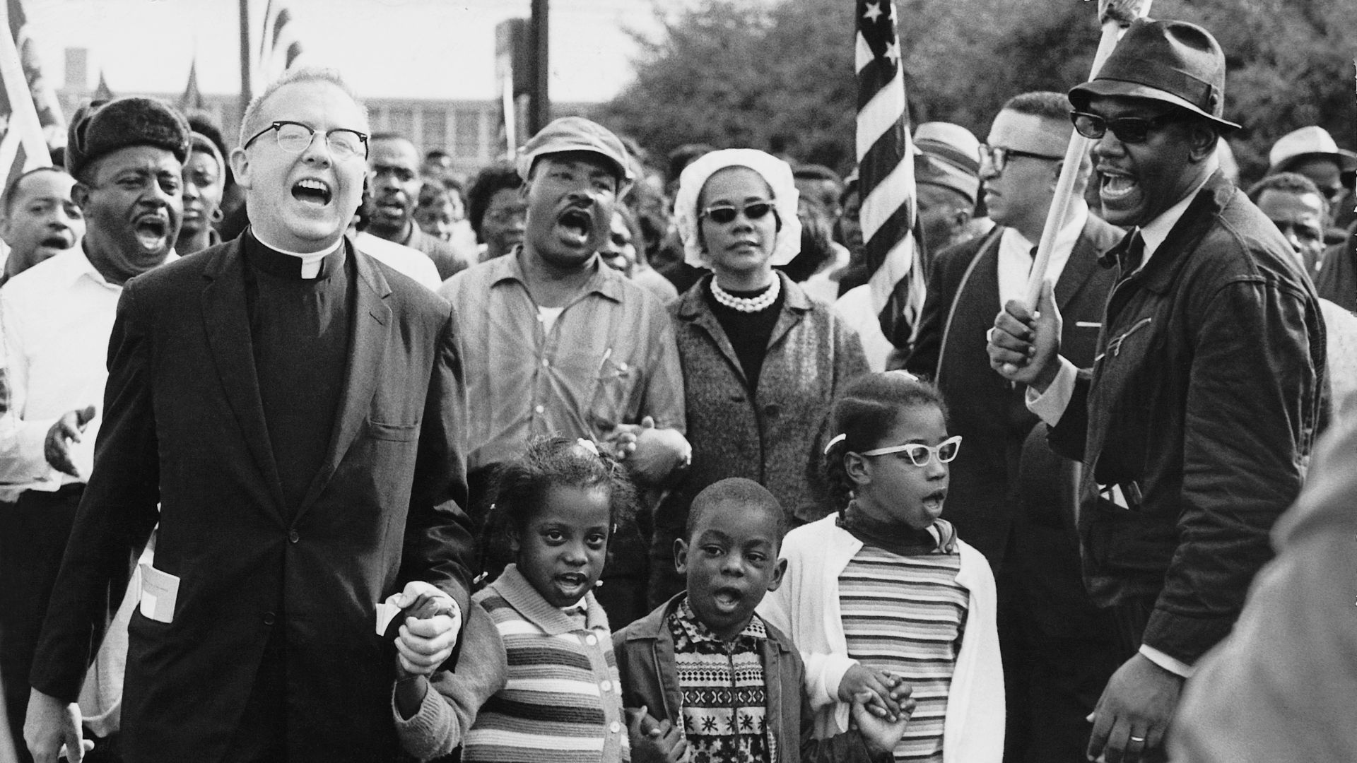File:Abernathy Children on front line leading the SELMA TO MONTGOMERY MARCH for the RIGHT TO VOTE.JPG