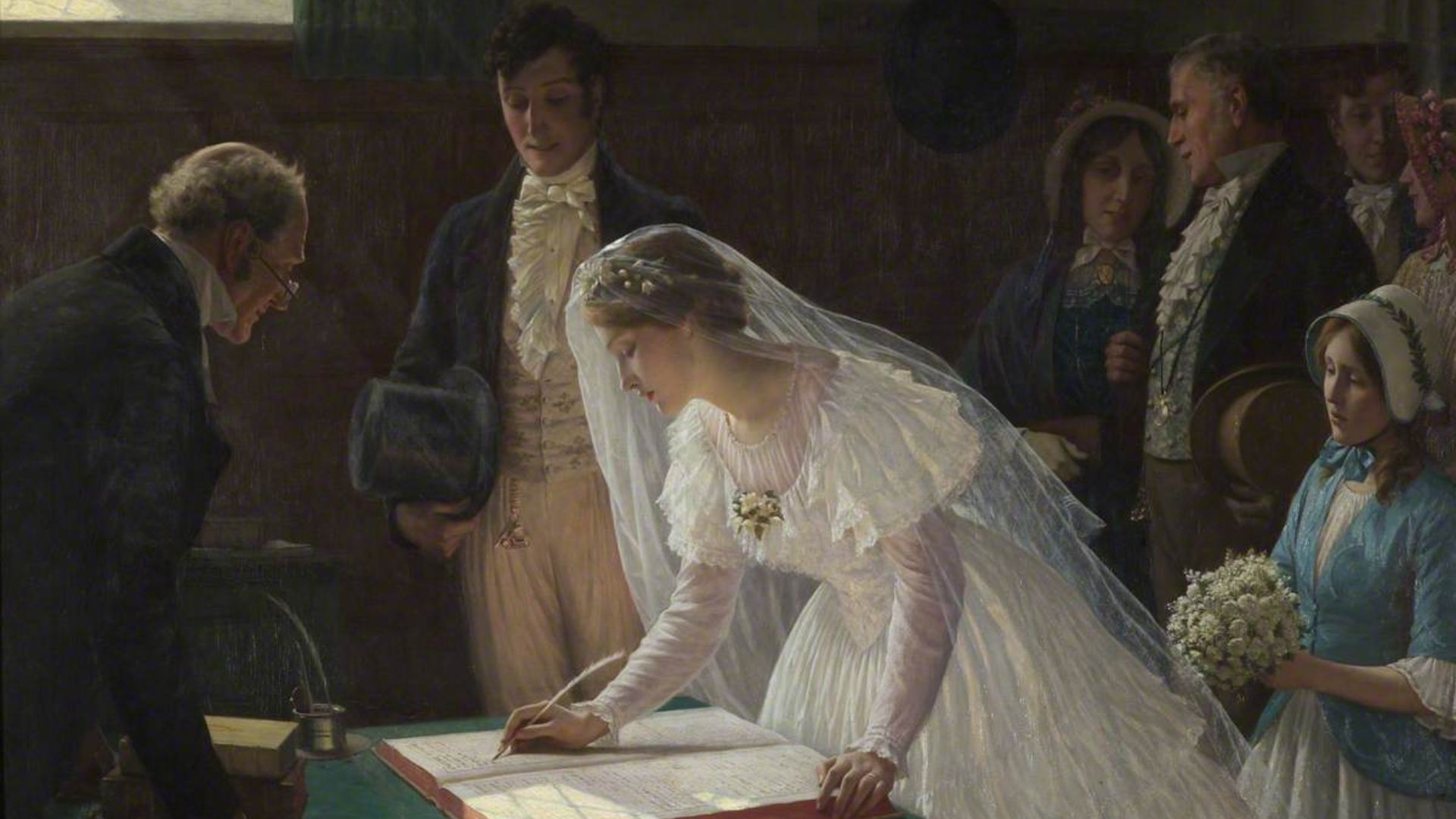 File:Edmund Blair Leighton - The Wedding Register.jpg