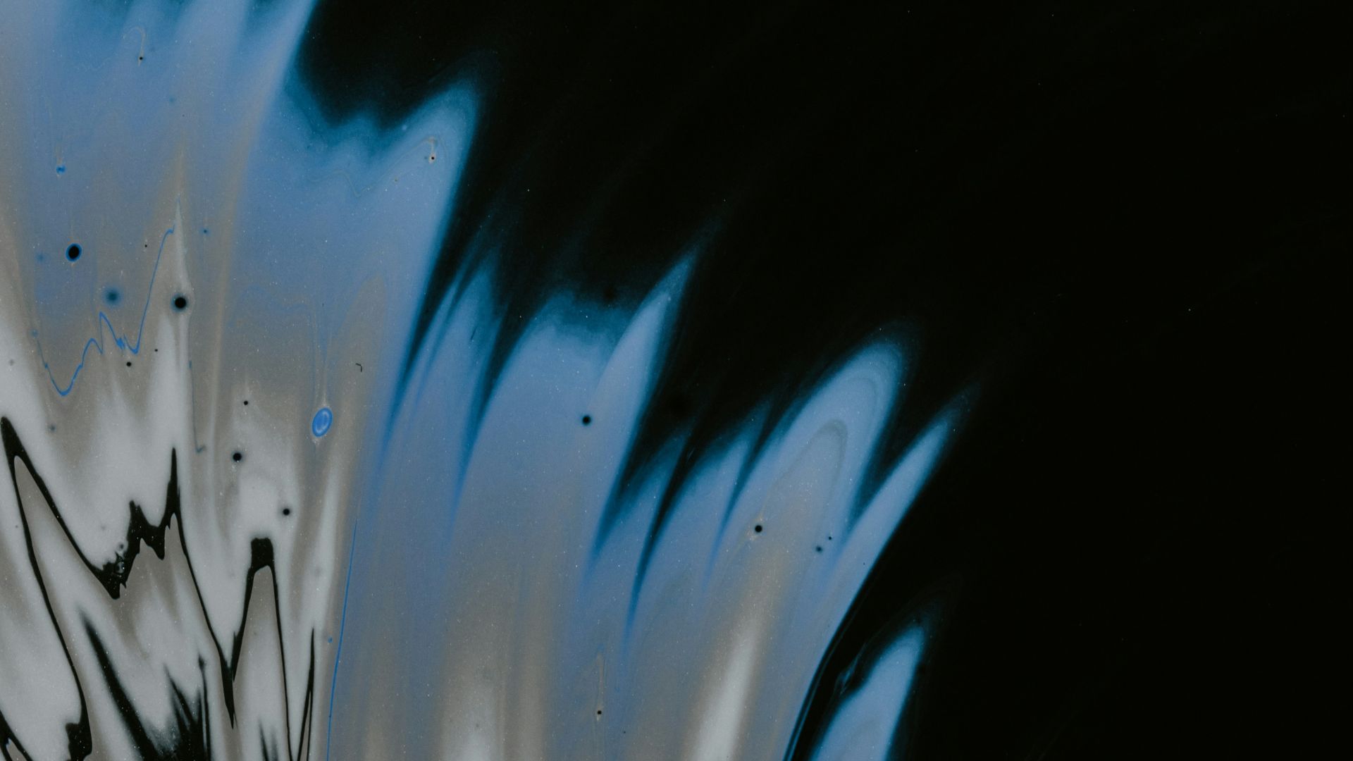 blue and white abstract painting