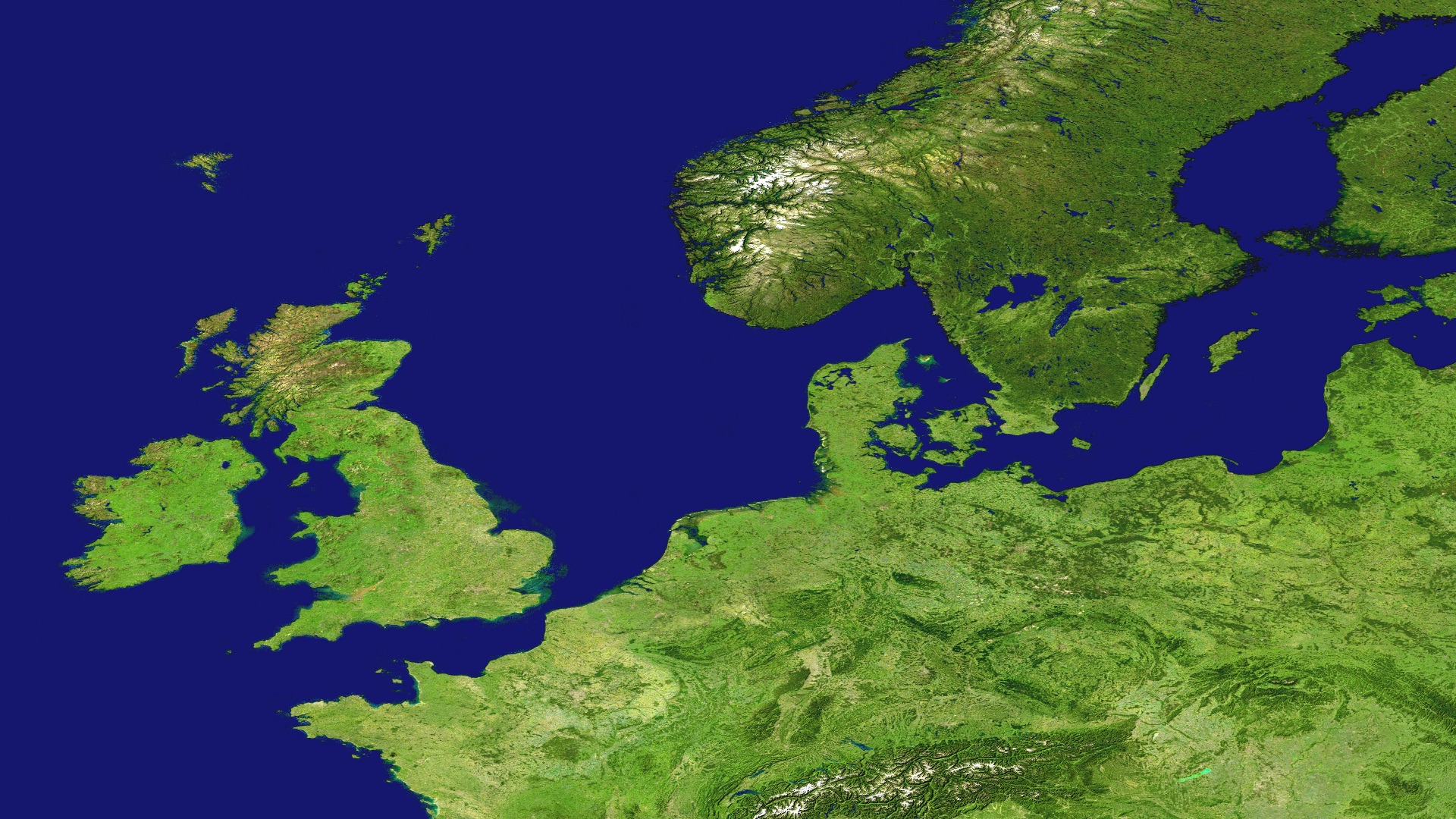 satellite photo of islands