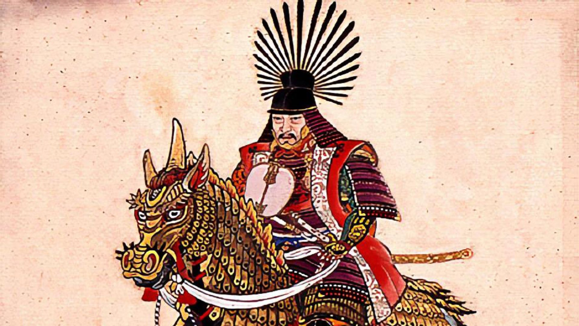 File:Toyotomi Hideyoshi on his horse.jpg