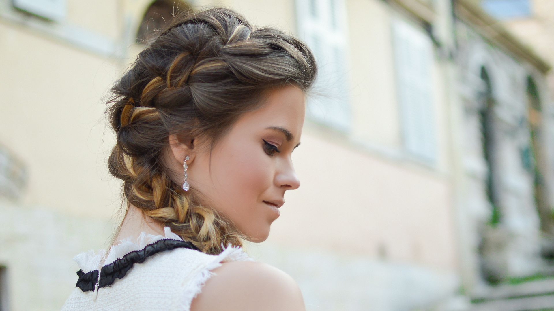 woman passing through the stair during daytime