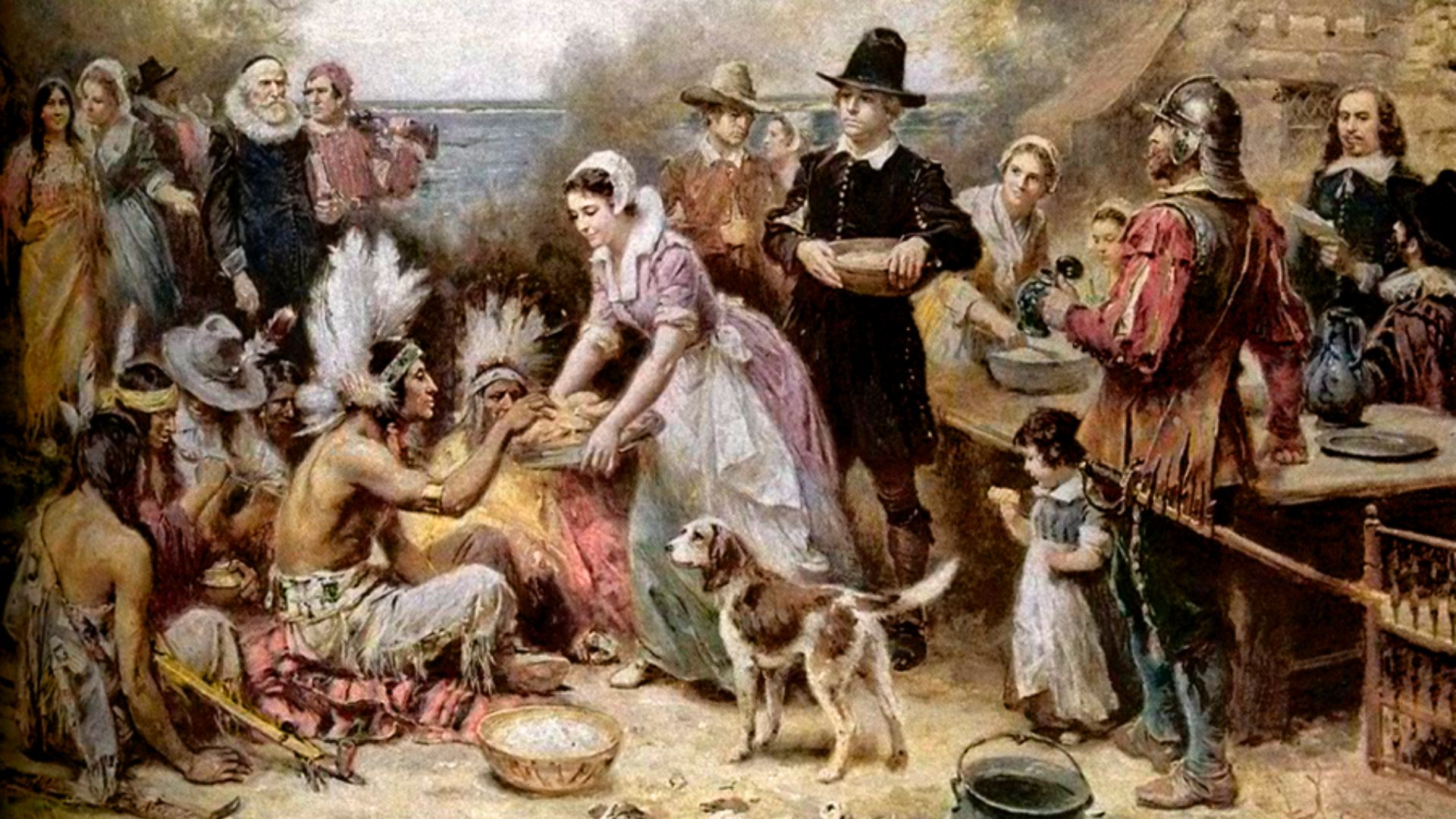 File:The First Thanksgiving Jean Louis Gerome Ferris.png