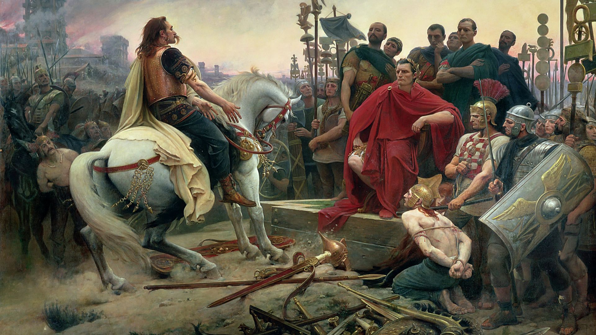 File:Lionel Royer - Vercingetorix Throwing down His Weapons at the feet of Julius Caesar.jpg