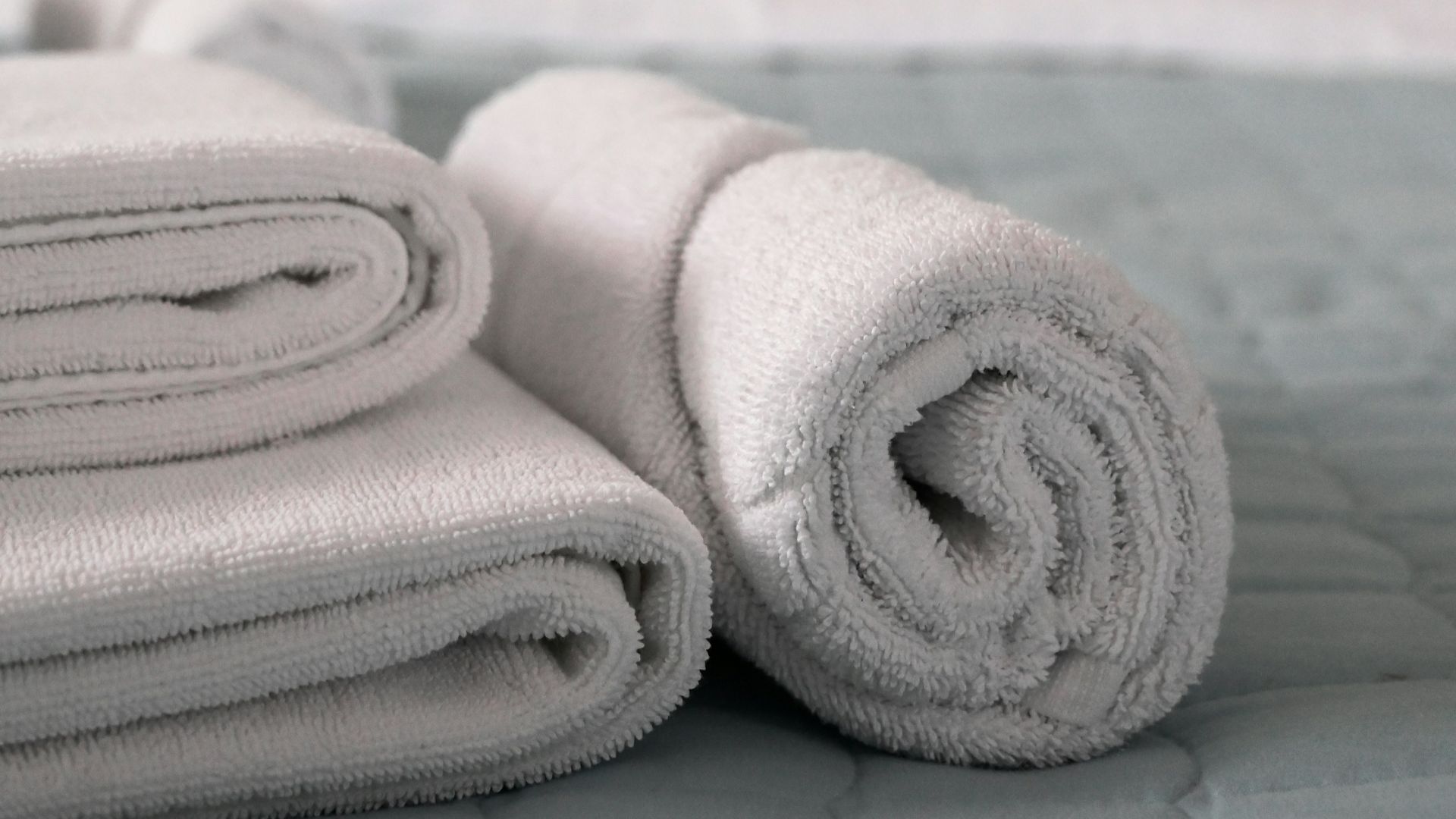 a pair of white gloves