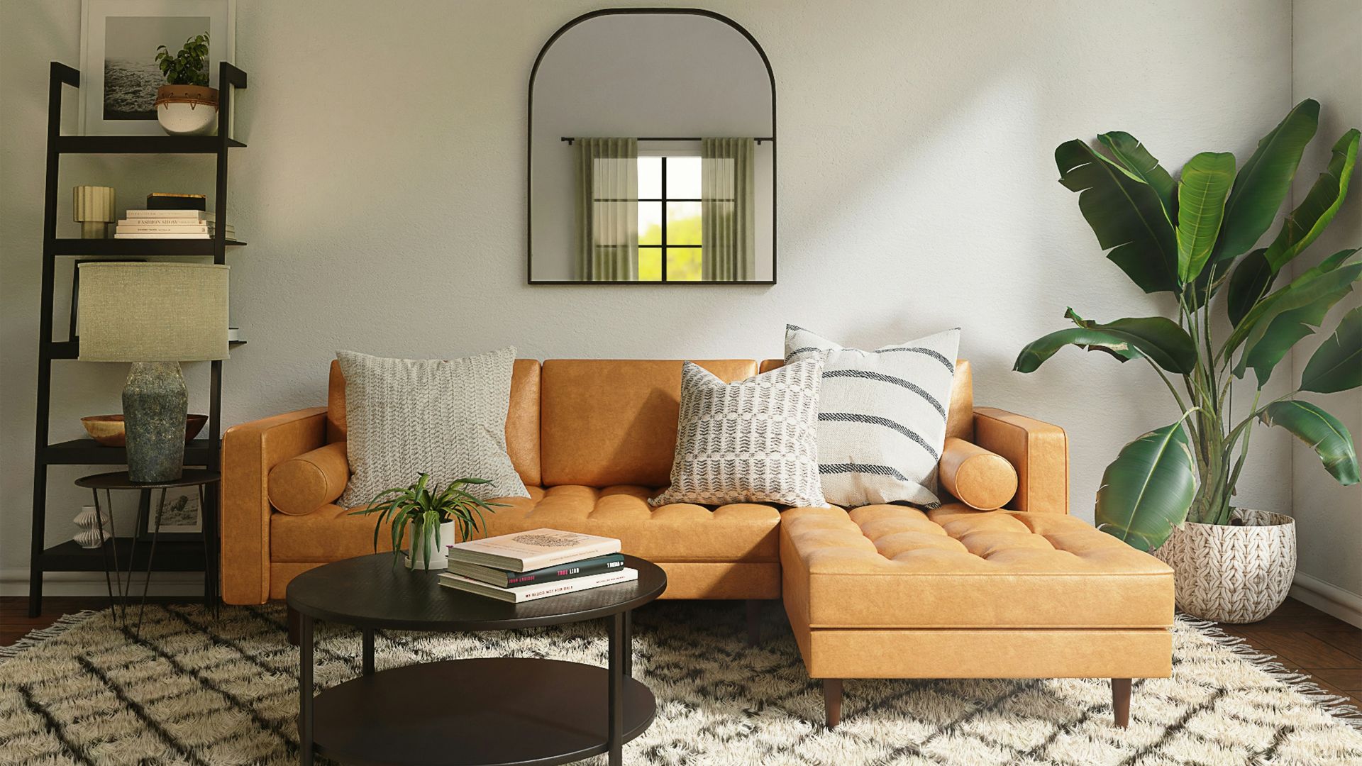 brown wooden bed frame with white and brown bed linen