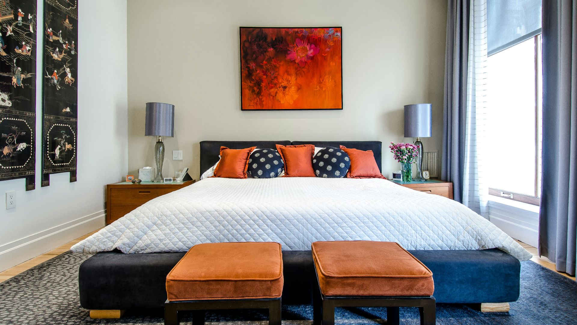 quilted white comforter