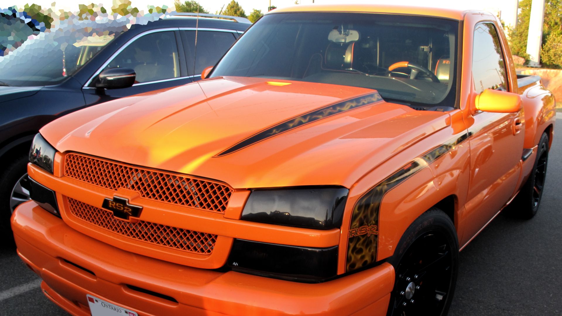 File:2005 Chevrolet Silverado 1500 RSR in Tangier Orange, Front Left, 07-15-2022.jpg