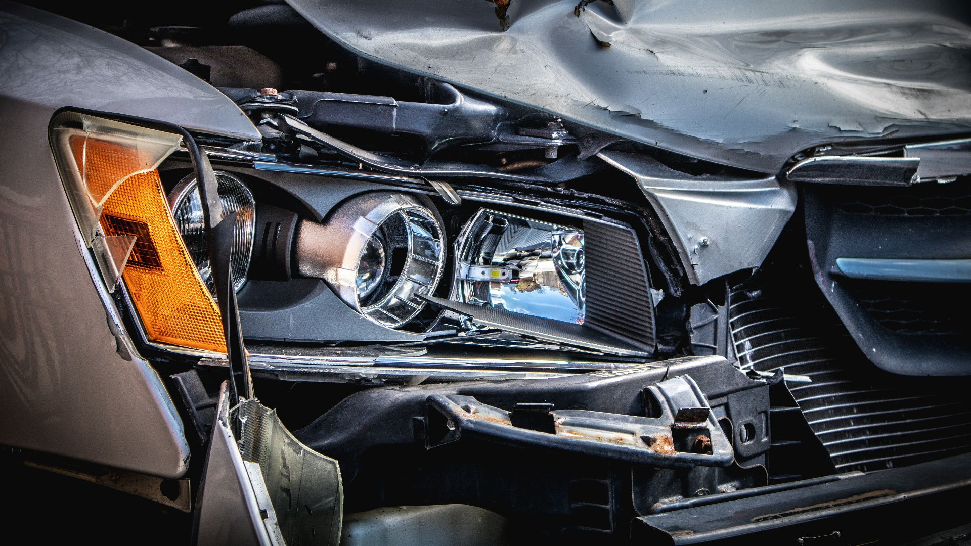 silver and black car engine