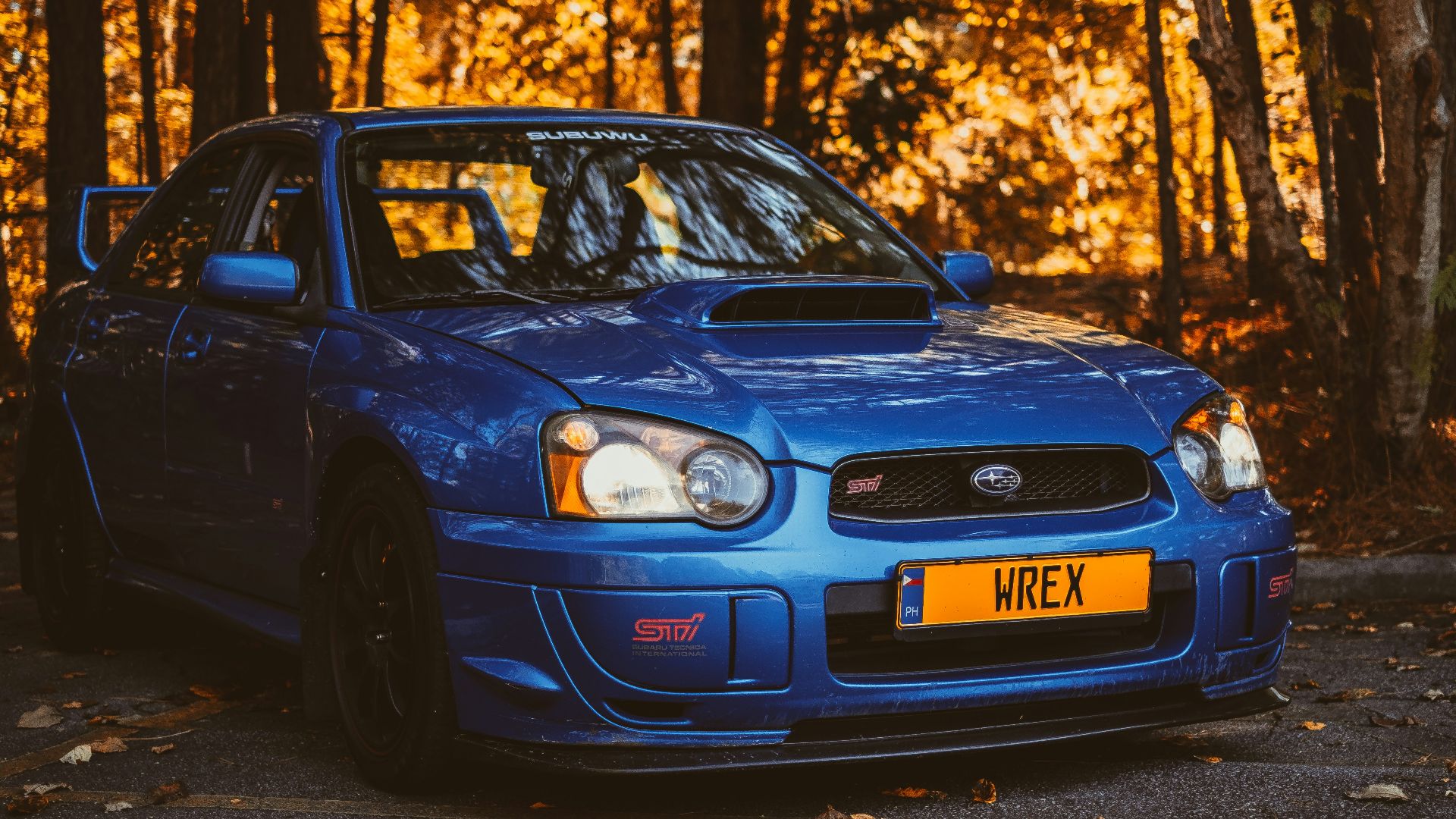 blue Subaru sedan
