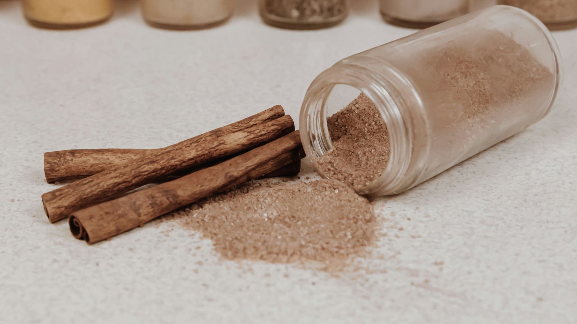 brown wooden sticks on white table