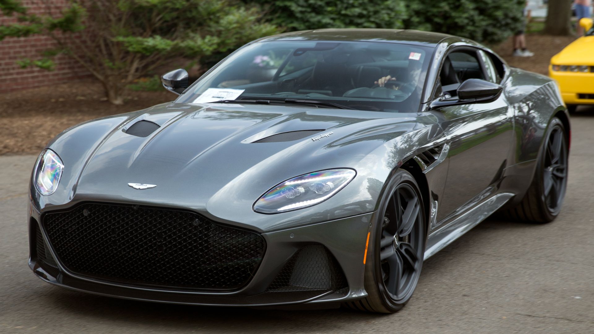 File:2019 Aston Martin DBS Superleggera (Magnetic Silver), front left, leaving Greenwich 2019.jpg