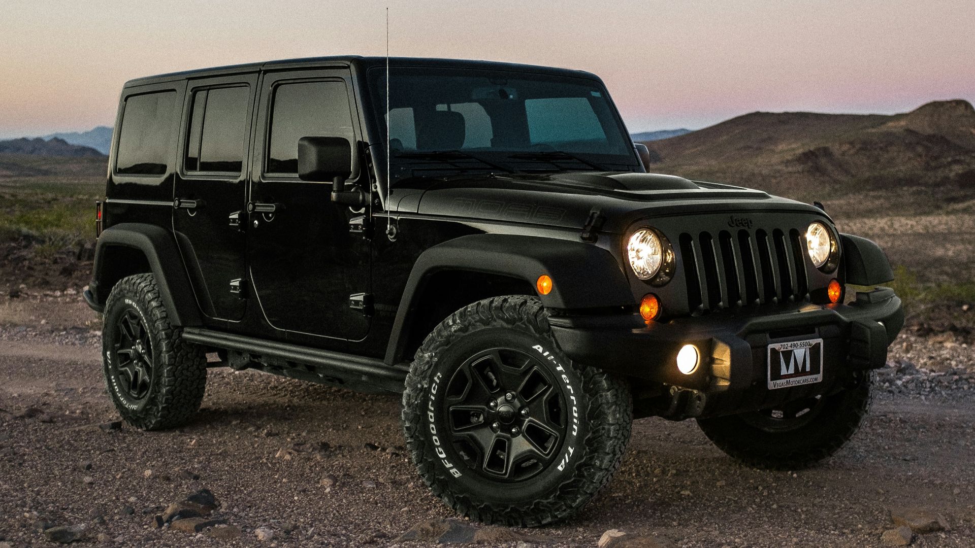 black Jeep Wrangler