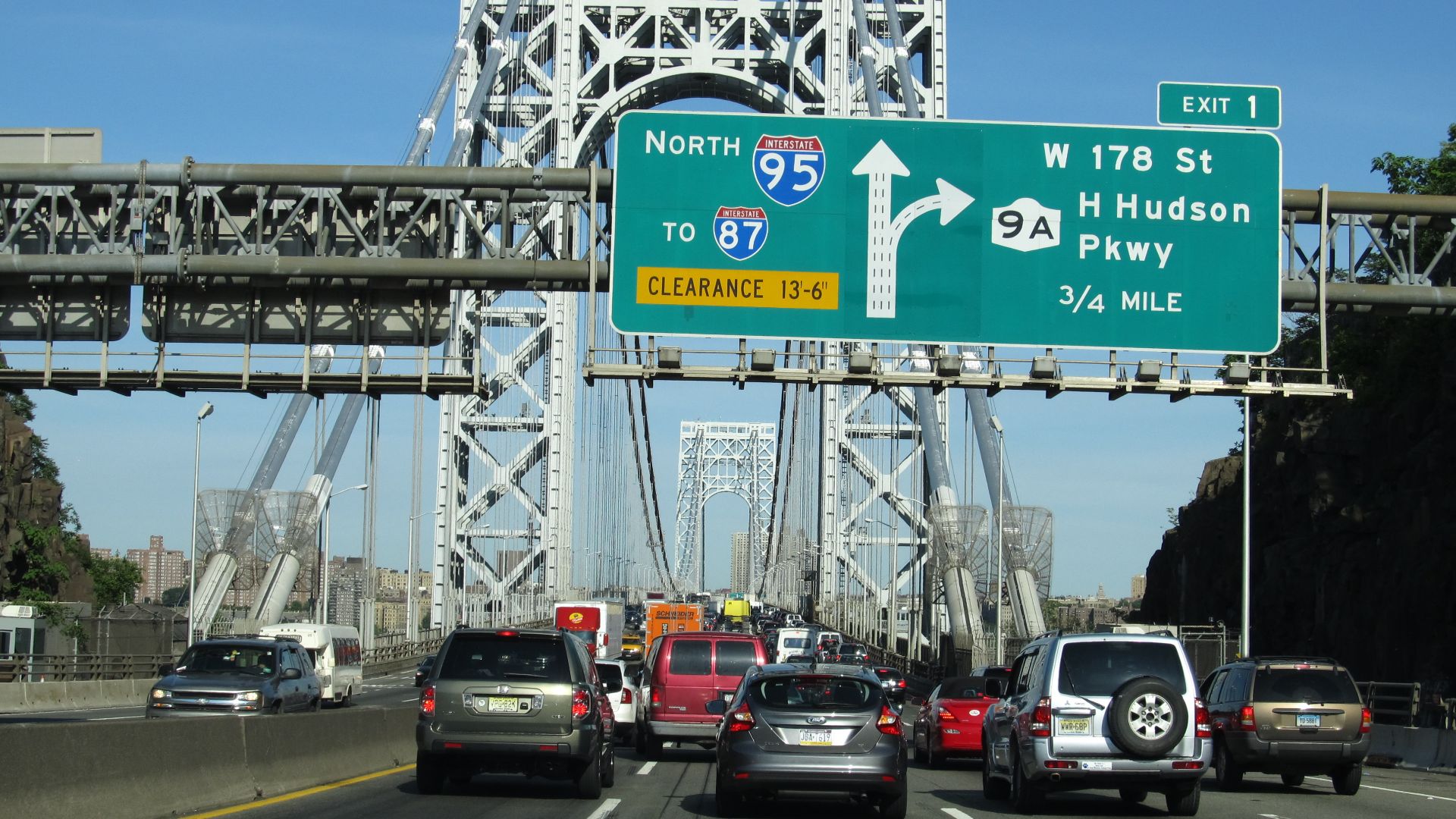 File:Crossing the Hudson River on the George Washington Bridge from Fort Lee, New Jersey to Manhattan, New York (7237796950).jpg