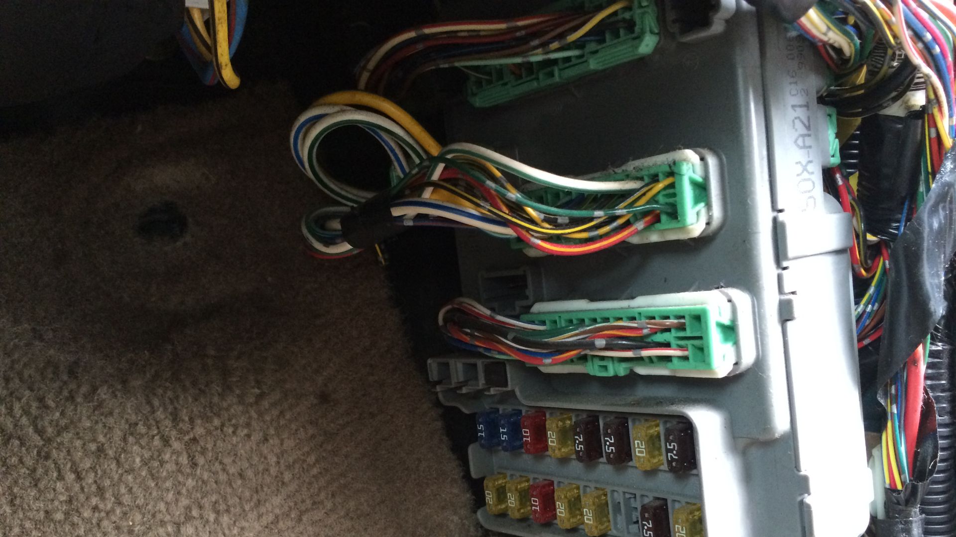 File:Inner plugs of a car located on the side front seat lower right hand corner.JPG