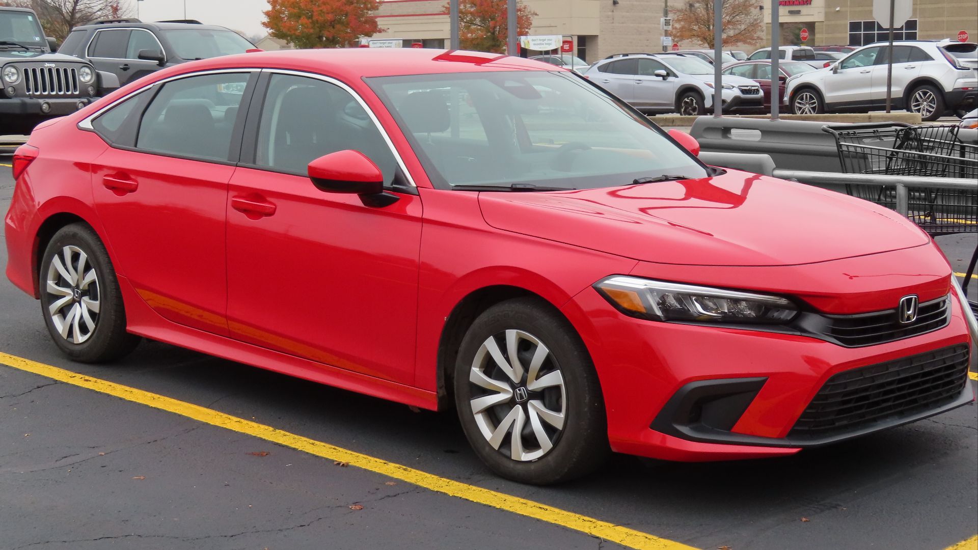 File:2022 Honda Civic LX Sedan, front right, 11-02-2022.jpg