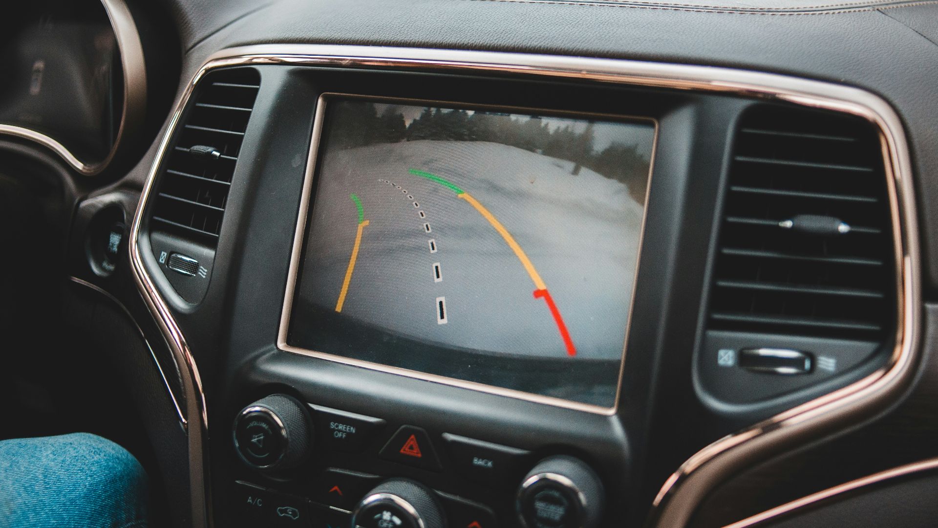 black car stereo at 1