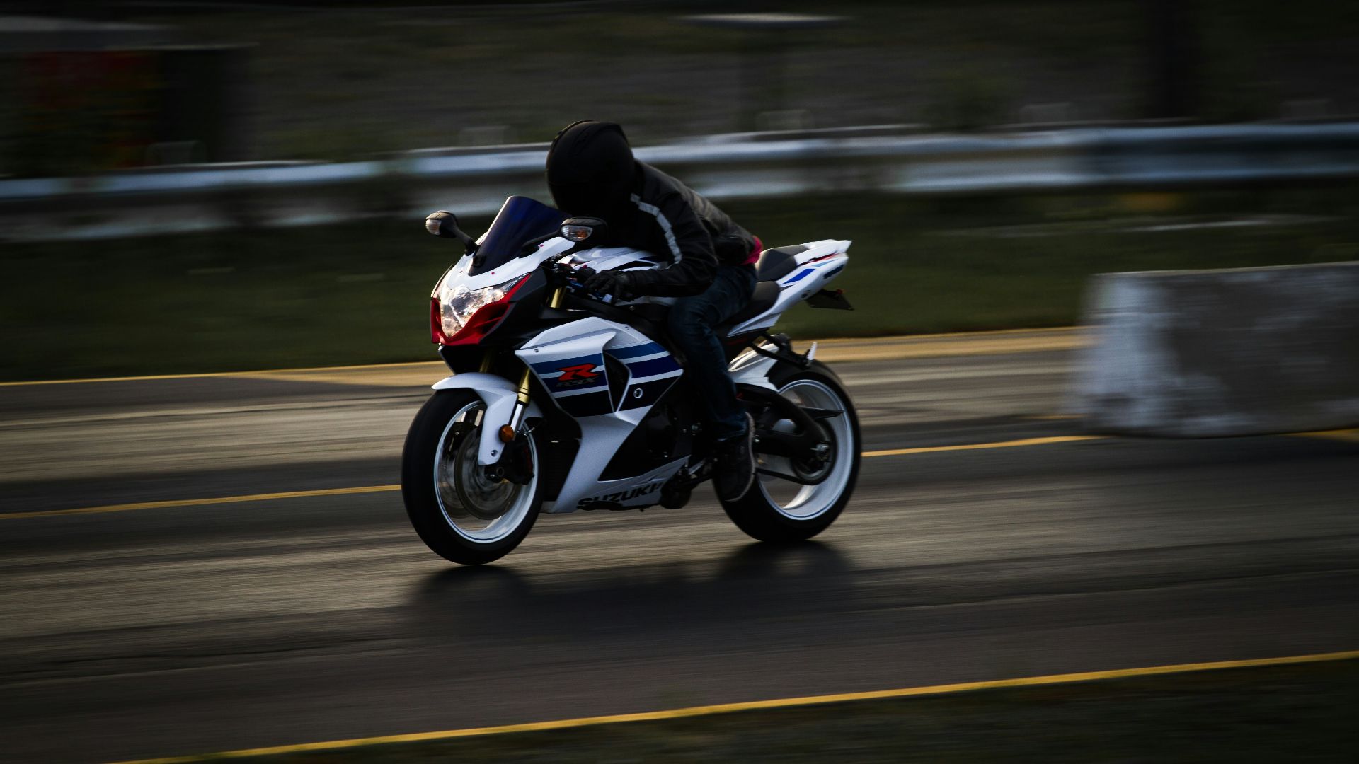 person riding motorcycle