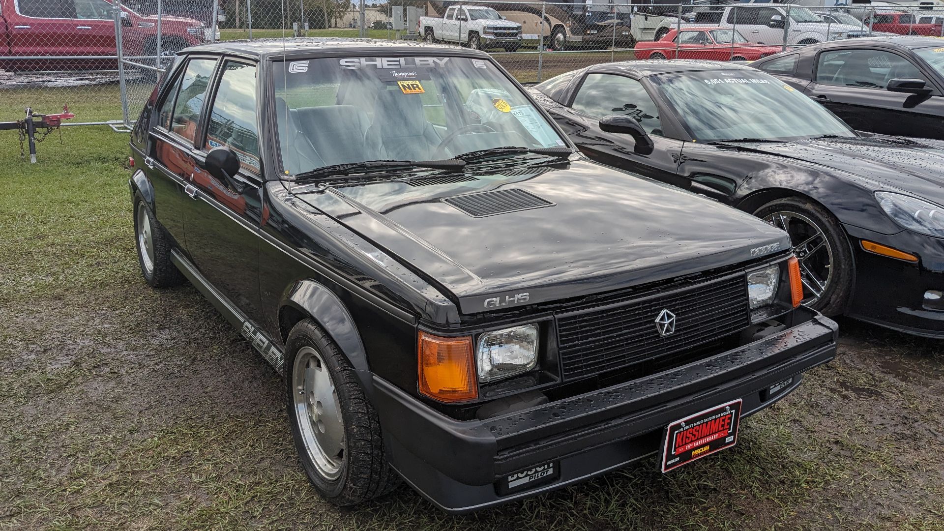 File:1986 Dodge Shelby Omni GLHS, Mecum Auctions Kissimmee 2024.jpg