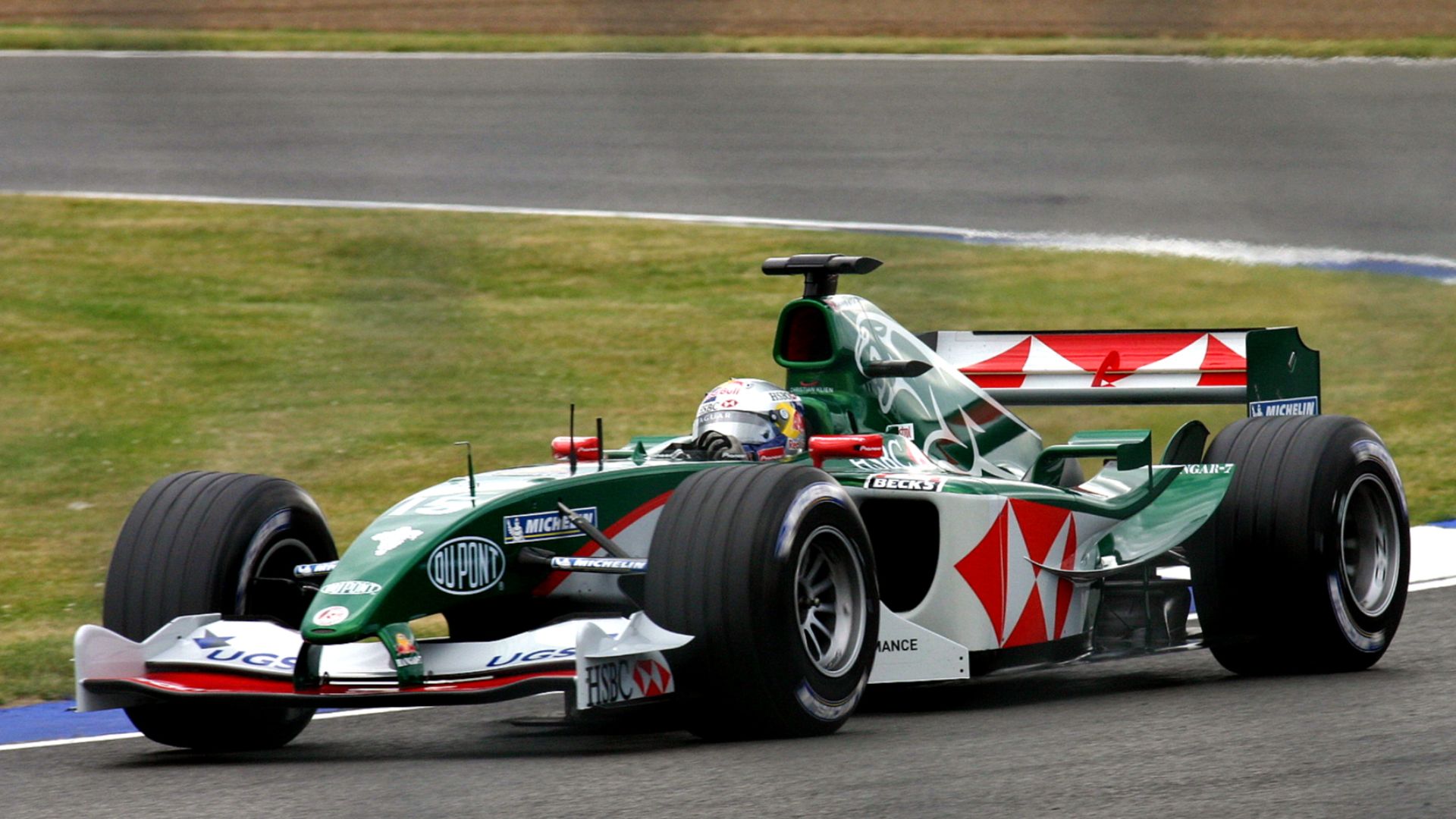 File:Christian Klien - Jaguar R5 during practice for the 2004 British Grand Prix (50831466351).jpg