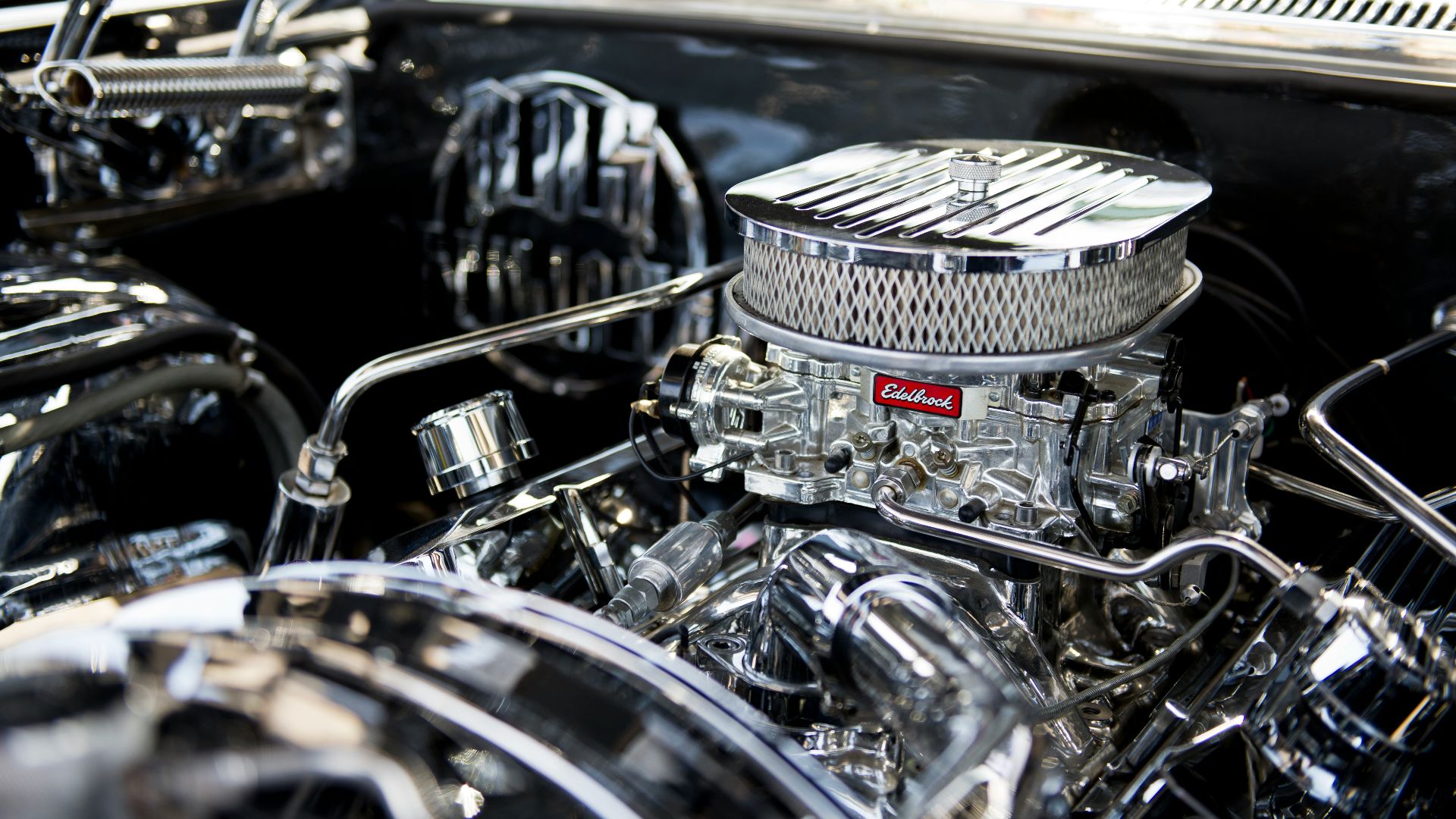closeup photo of vehicle engine