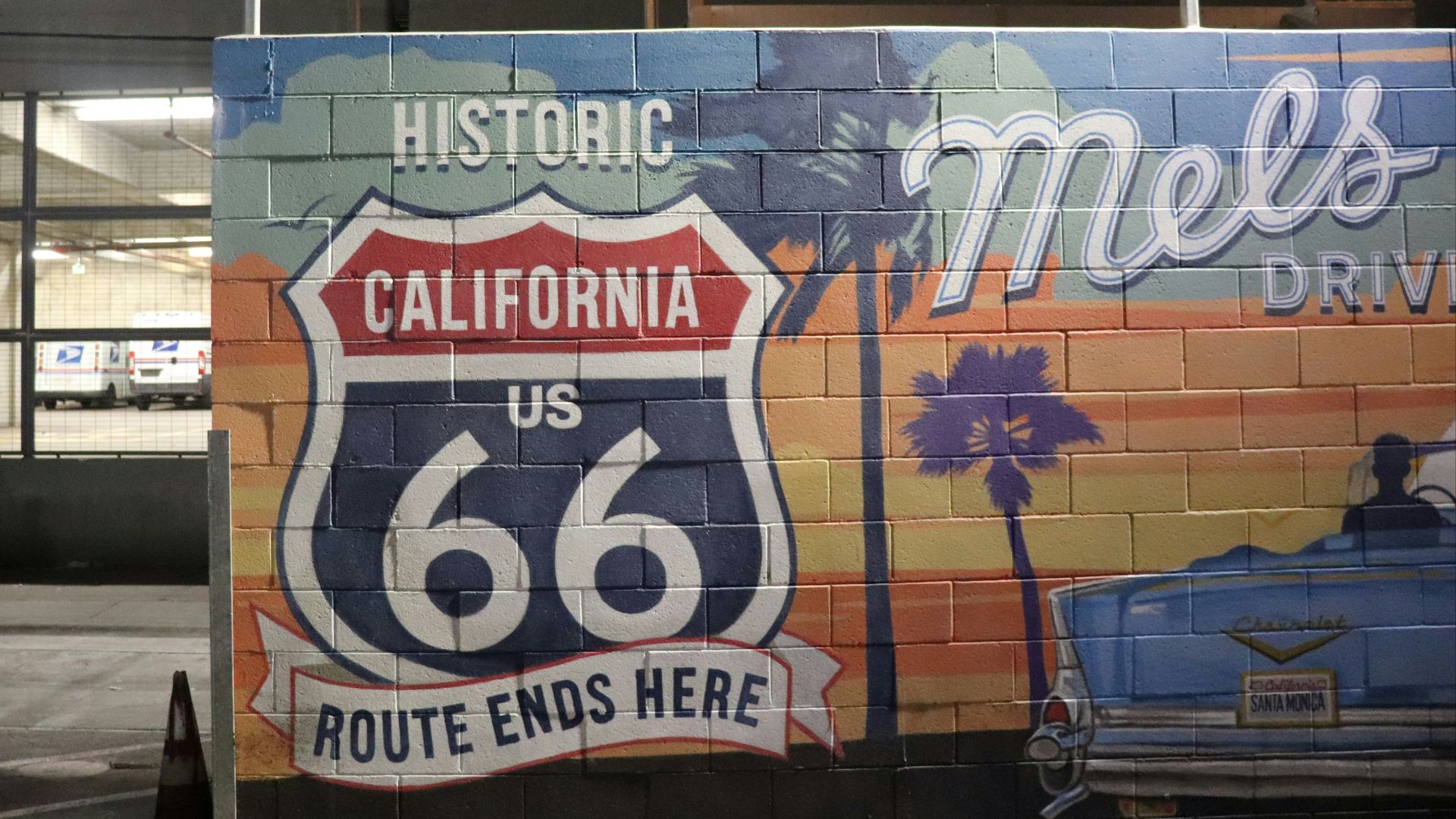 a mural painted on the side of a building