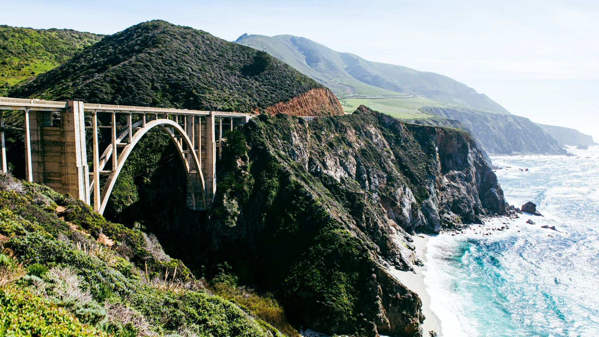 Bixby Creek Bridge over a body of water