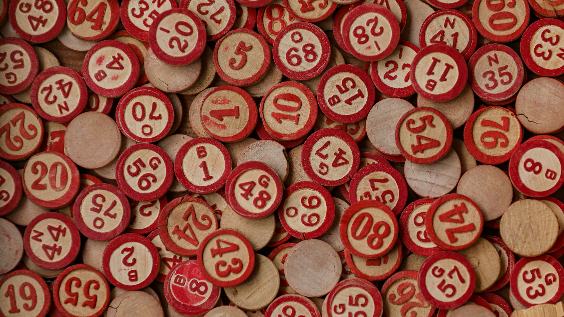 red and white round plastic