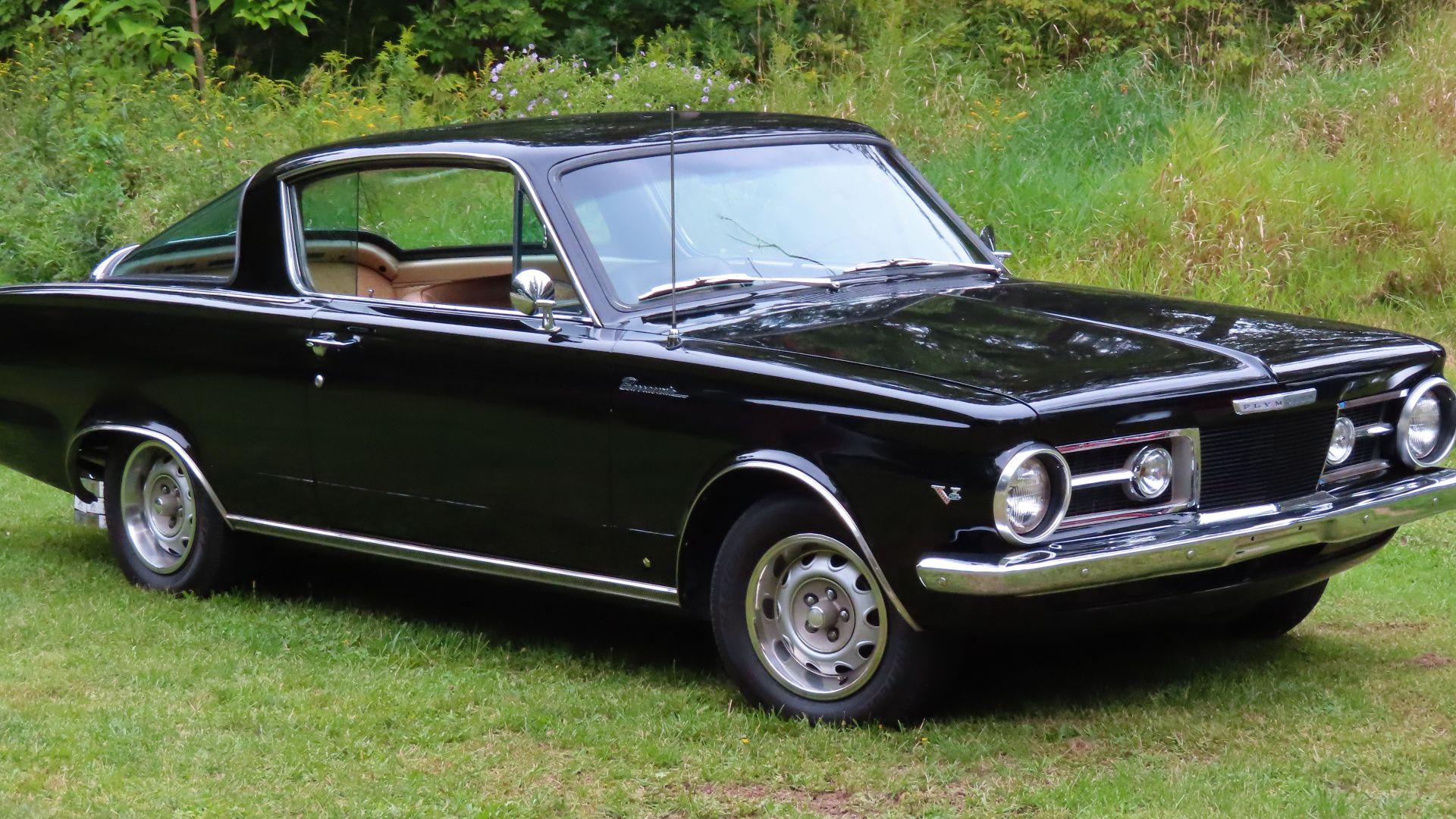 File:1964 Plymouth Barracuda, front right (2022 Back to the 50's Weekend).jpg