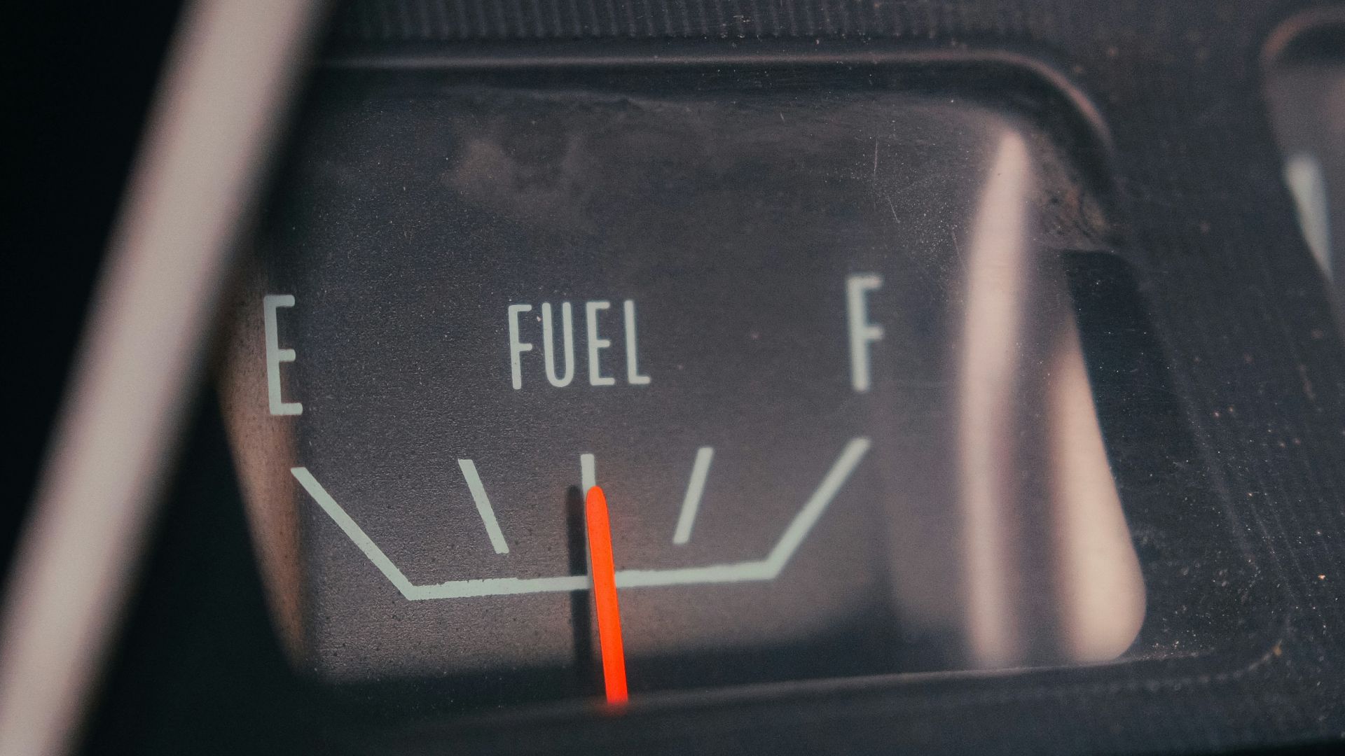 a close up of a speedometer on a car