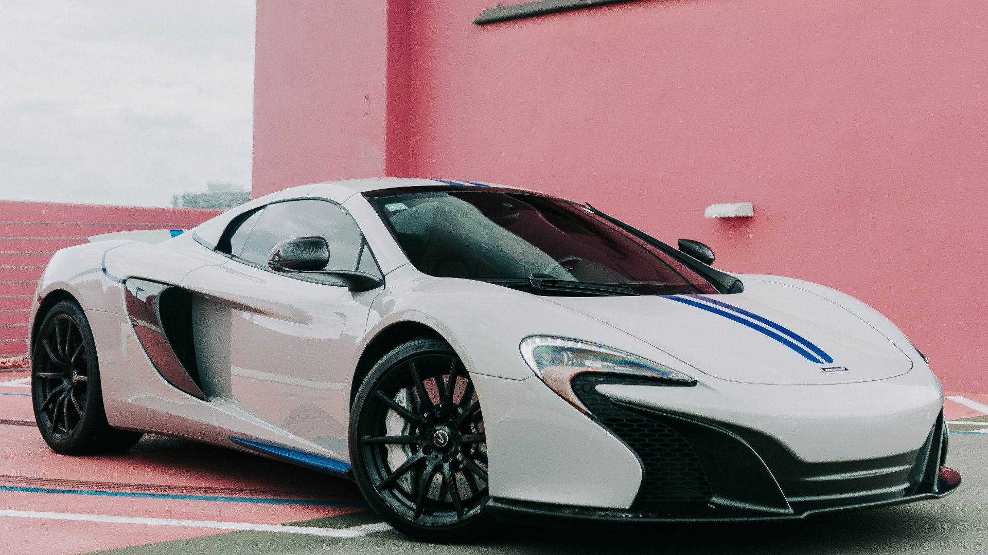 white and red ferrari sports car