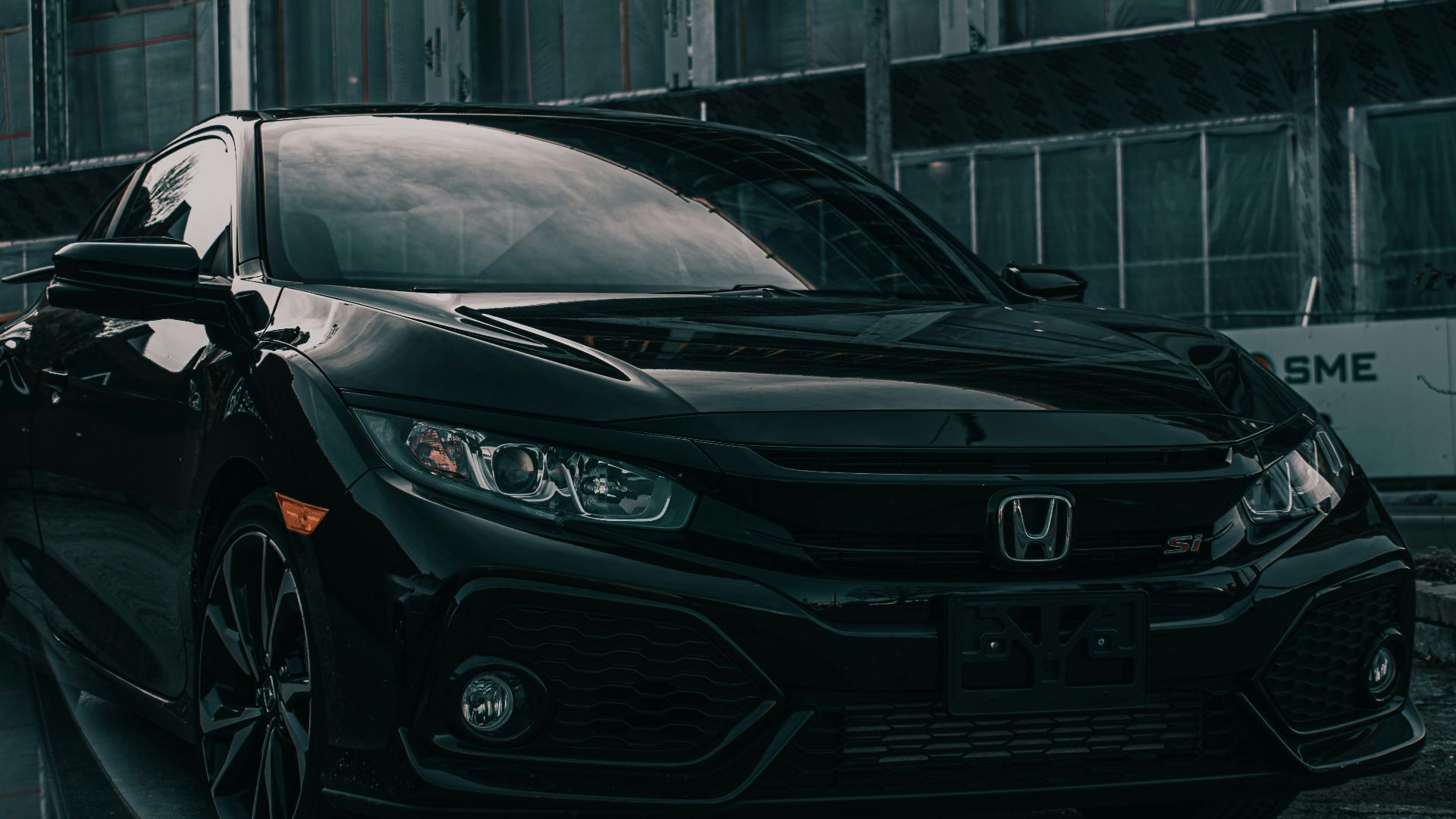 black mercedes benz c class parked on road