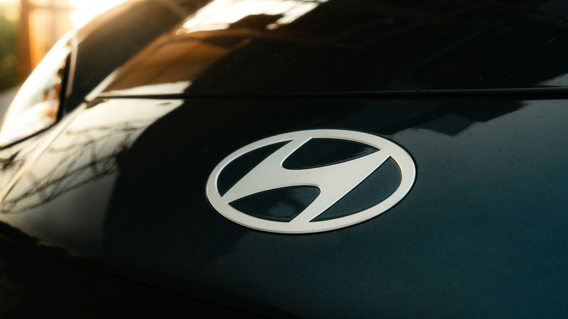 a close up of the emblem on a car