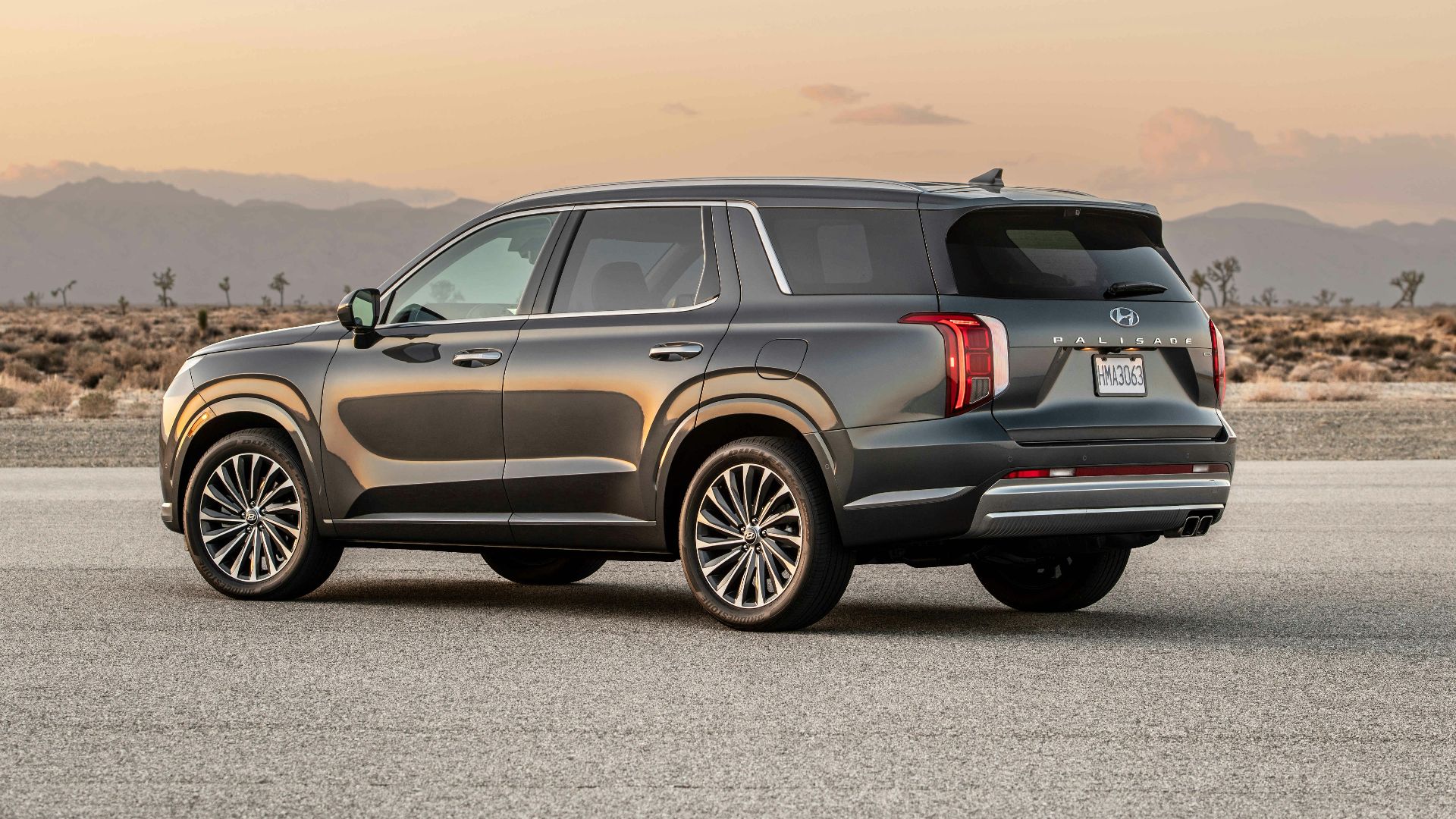 a car parked on a road