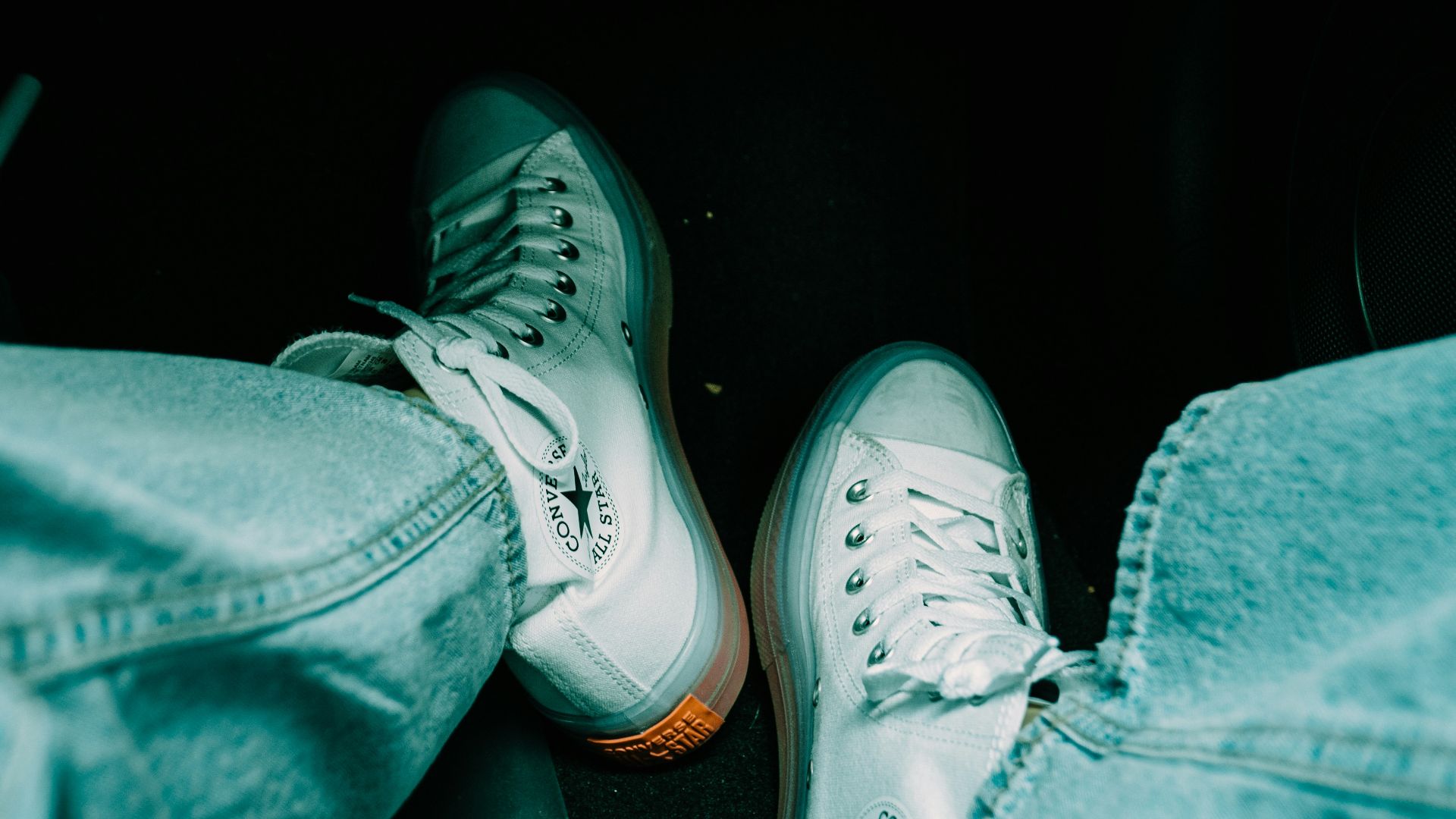 white and black nike sneakers