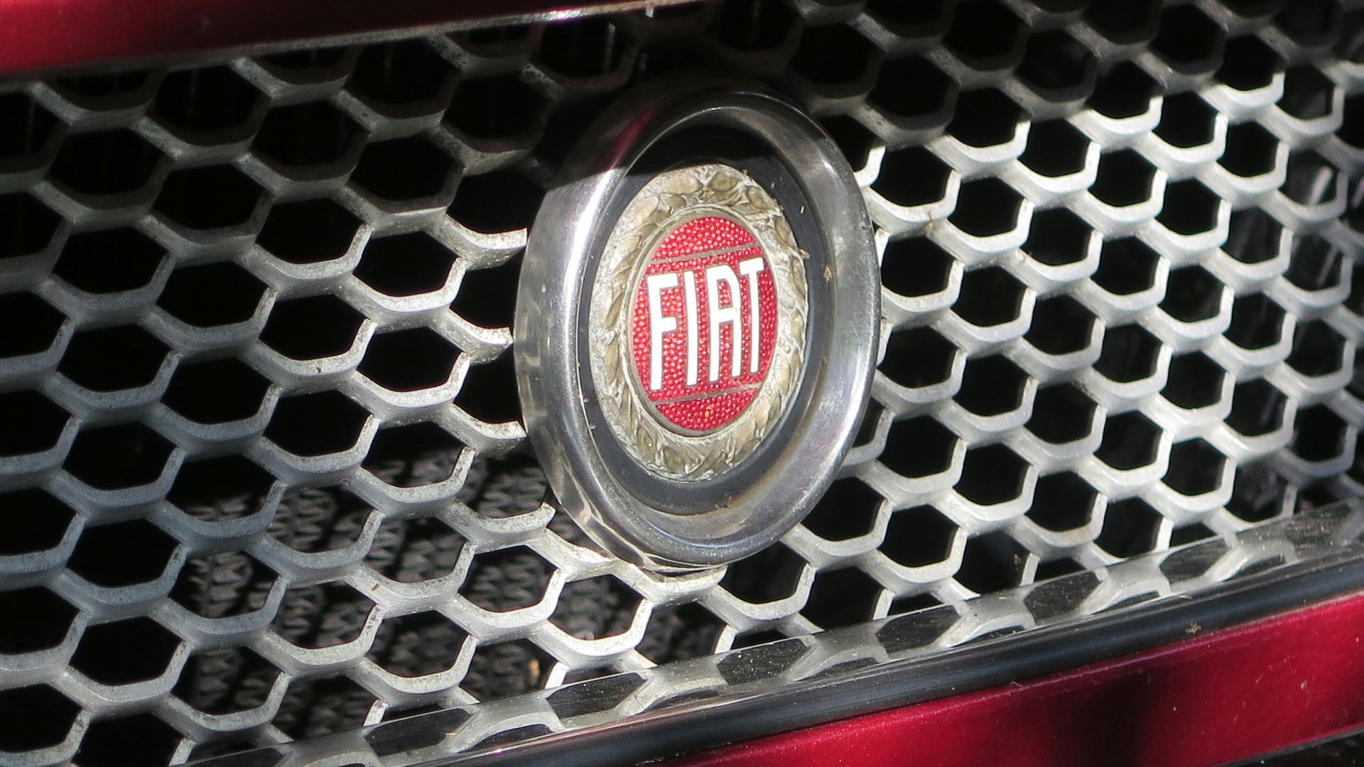 red FIAT vehicle