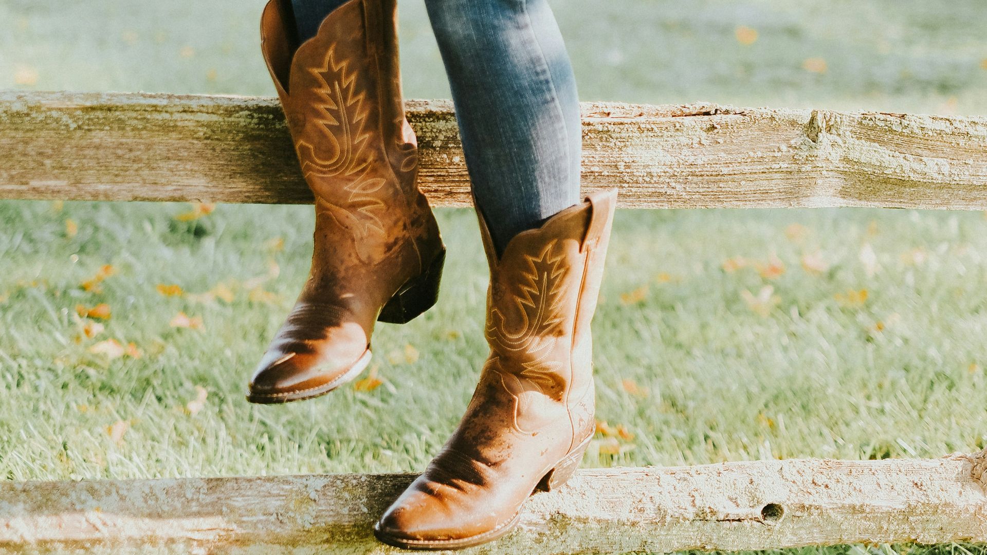 woman sitting on brown wooden fence