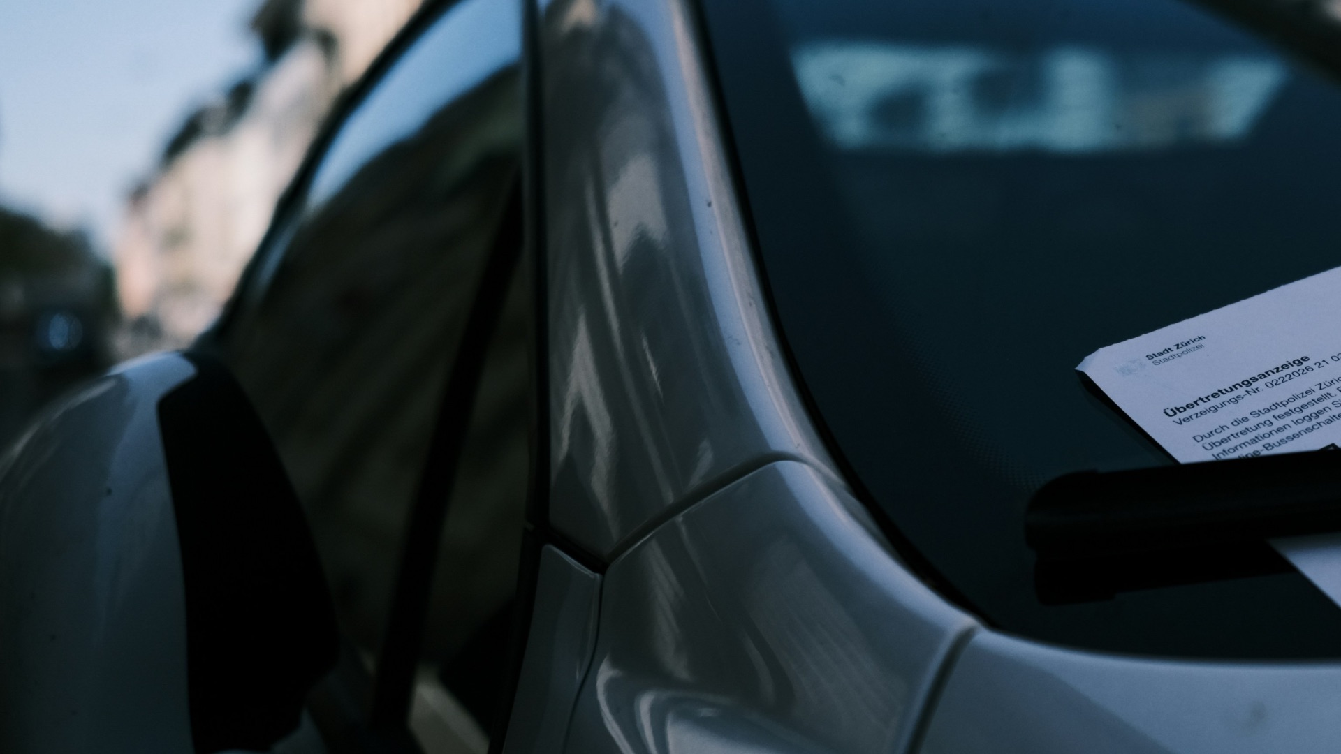 a car parked on the side of the road