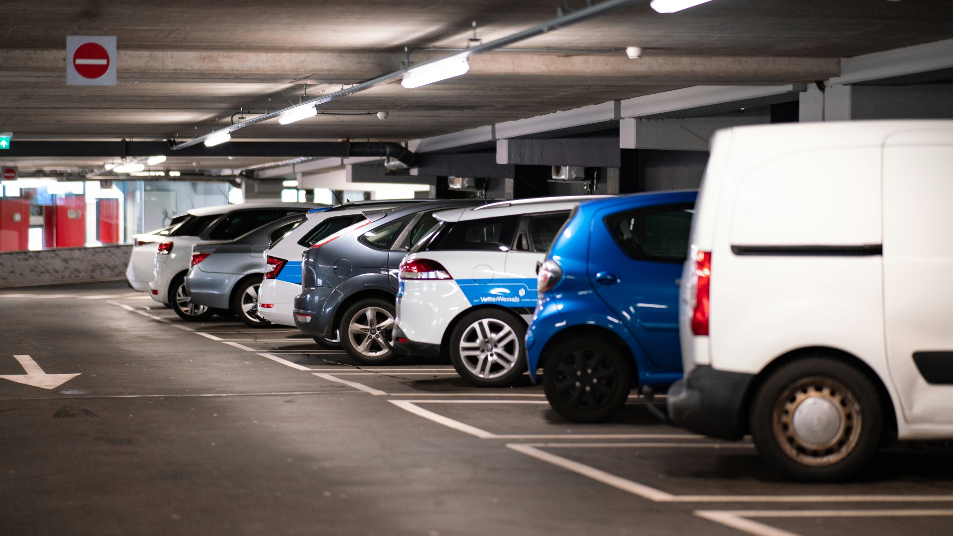cars parked in parking lot