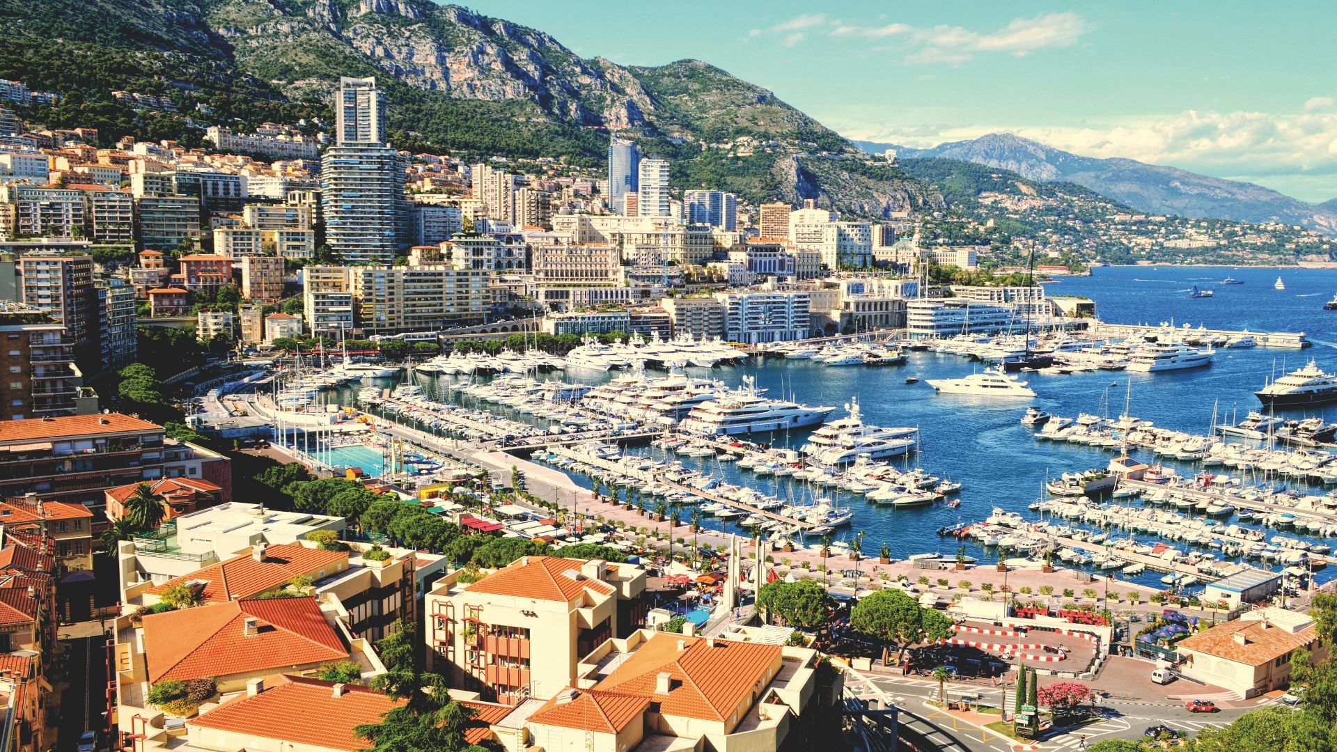 aerial photography of buildings near body of water