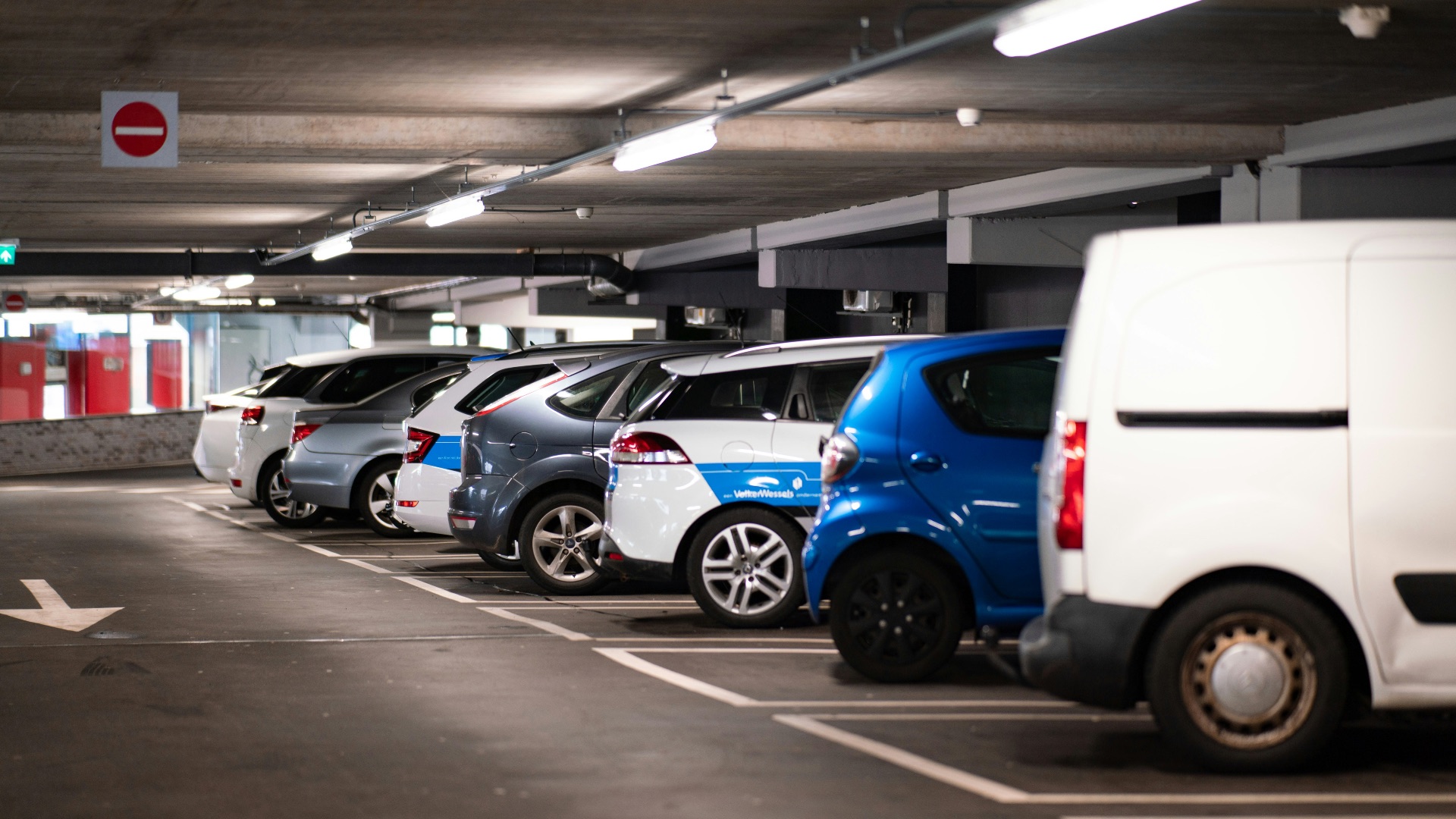 cars parked in parking lot