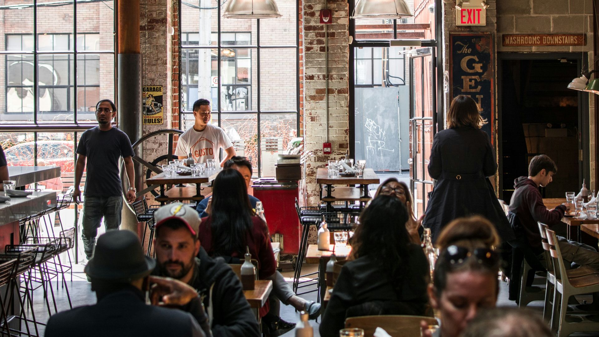 people at restaurant