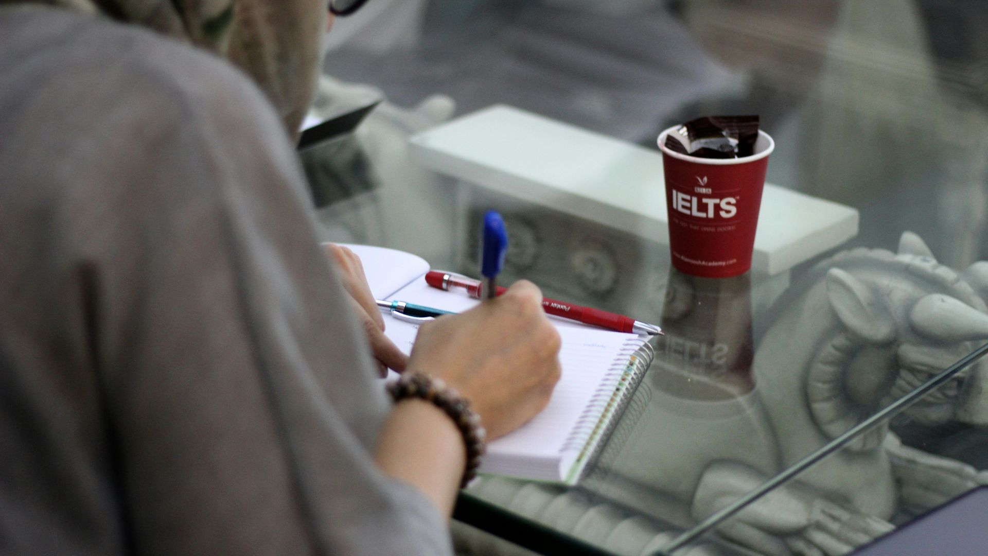 a person working on a machine