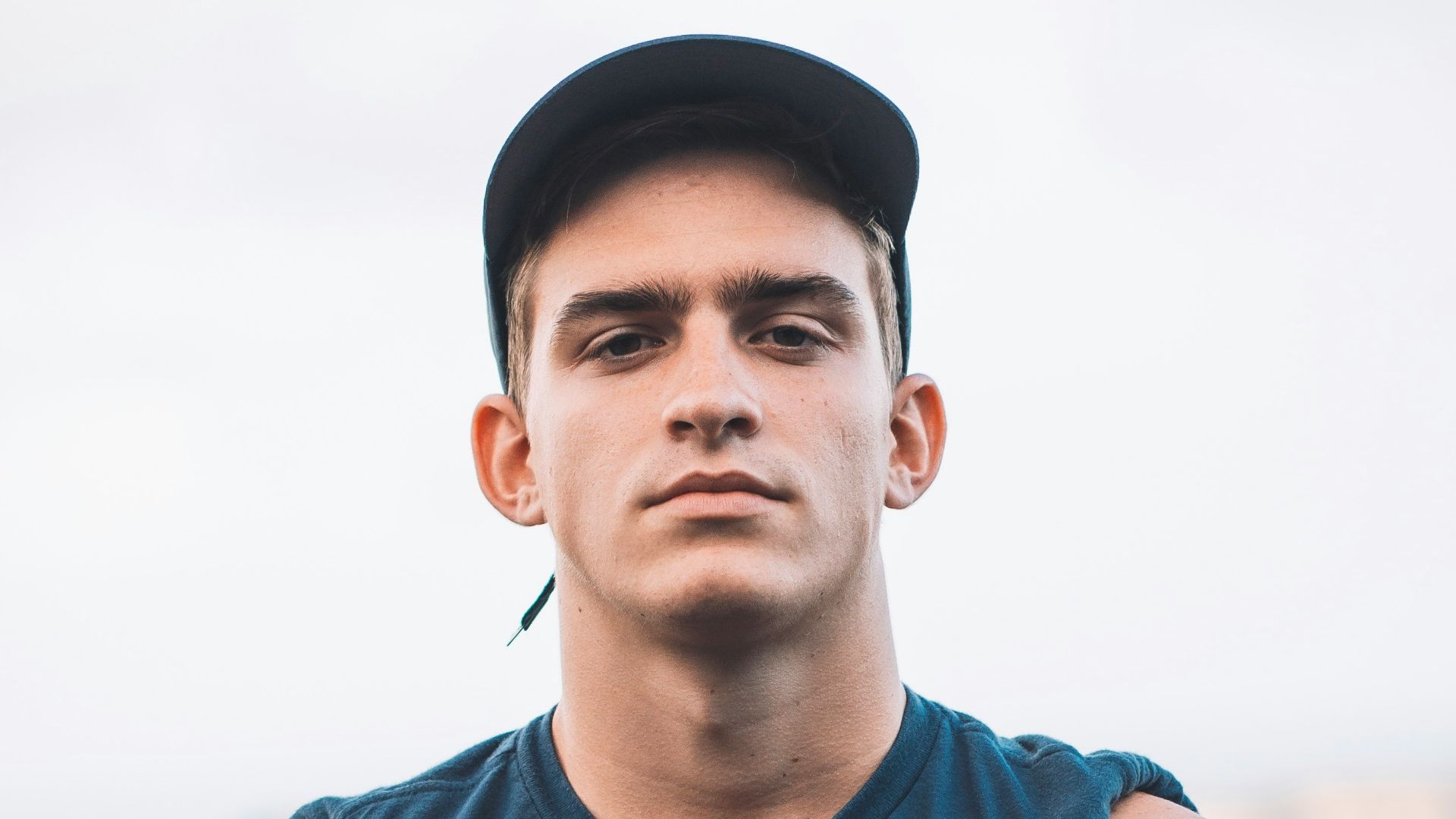 man wearing blue shirt